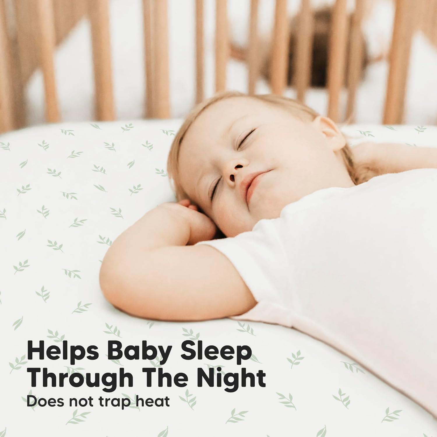 KeaBabies 2pk Isla Fitted Crib Sheets for Boys, Girls, Baby Crib Sheet, Fits Standard Nursery Crib Mattresses (Herb)