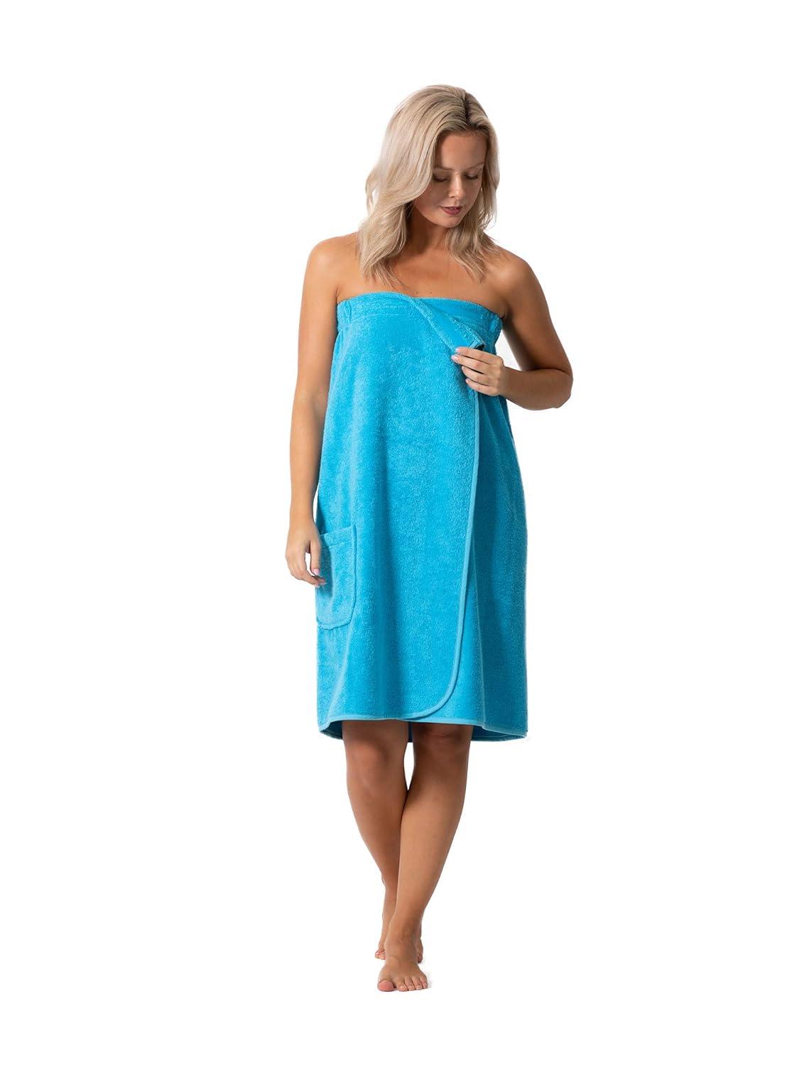 Turquaz Lightweight Knee Length Waffle Robes For Women Spa Bath Waffle