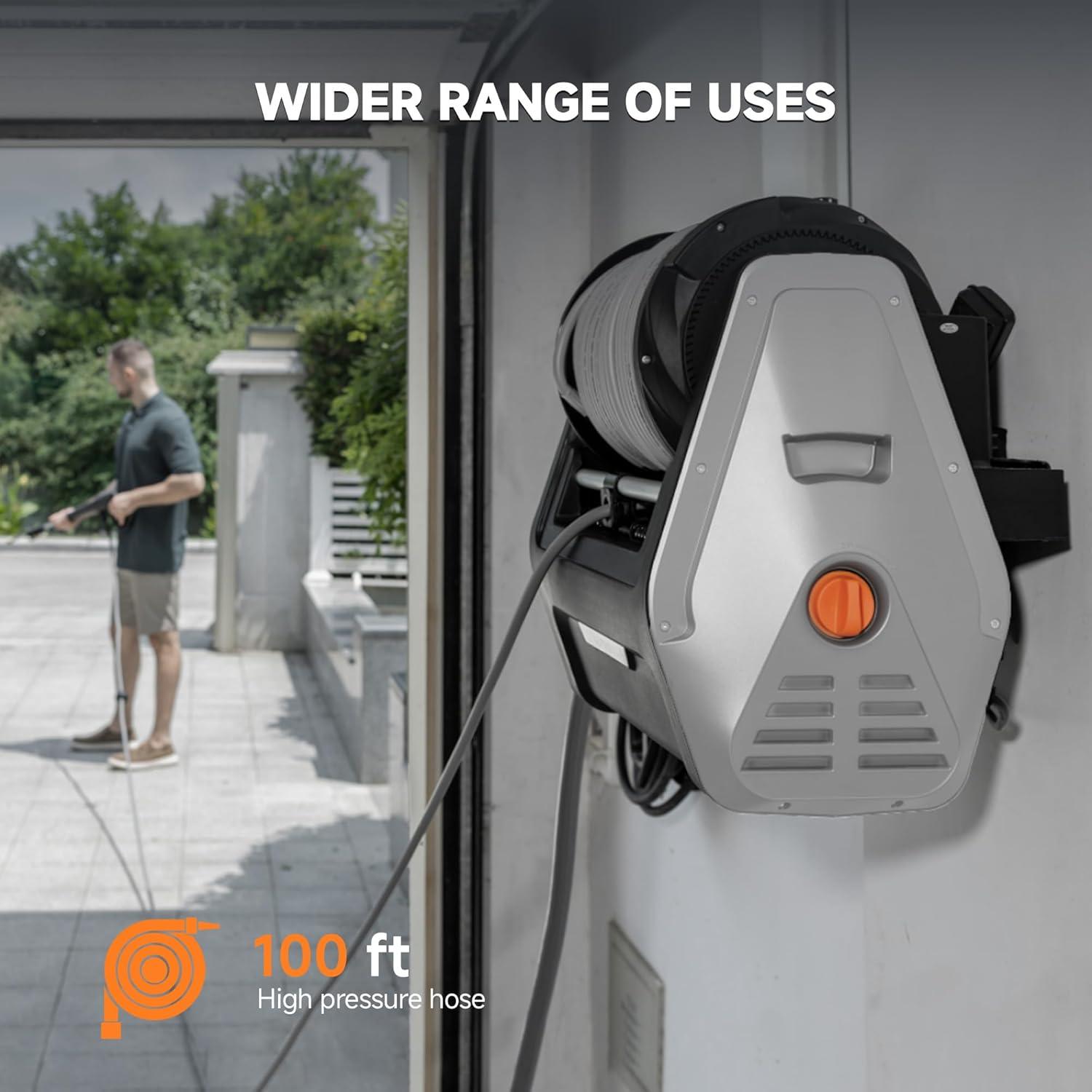 Giraffe Tools Grandfalls G30 2400-PSI 1.1-GPM Cold Water Electric Pressure washer with 4 Spray Tips