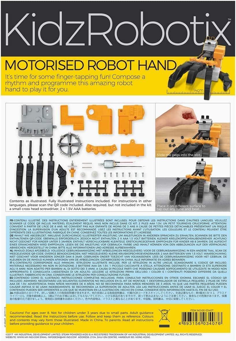 4M Kidzrobotix Motorized Robot Hand Science STEM Kit