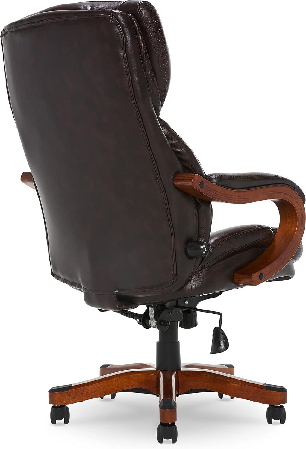 Serta Conway Big & Tall Office Chair, Ergonomic Adjustable Lumbar, Semi Plush Cushion, Body Pillows