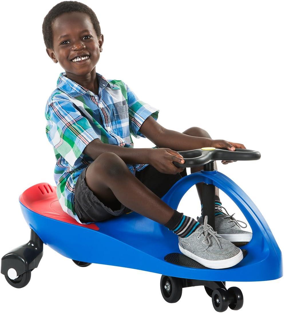 Blue and Red ABS Plastic Kid-Powered Ride-On Toy