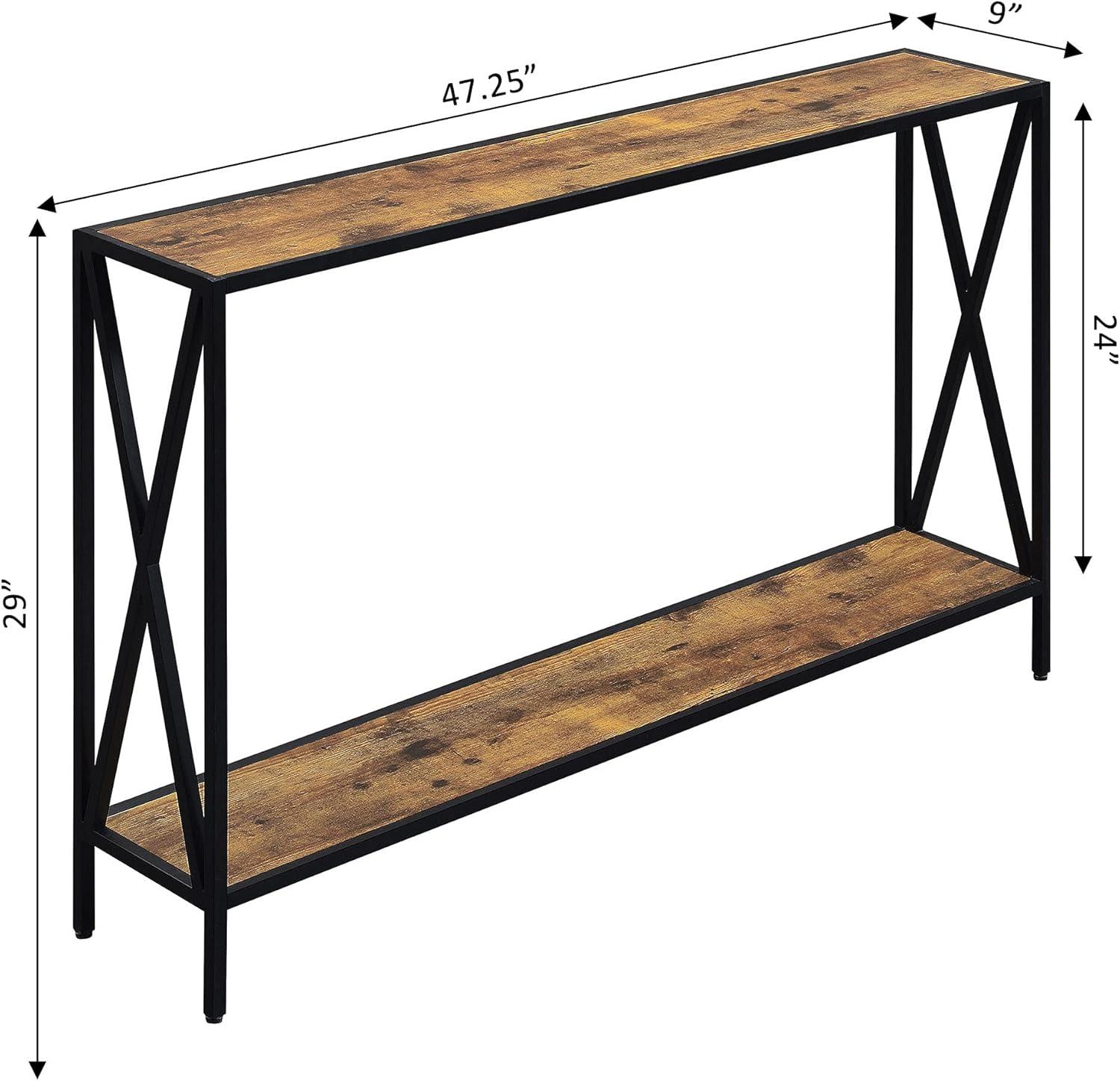 Convenience Concepts Tucson Console Table, Barnwood/Black