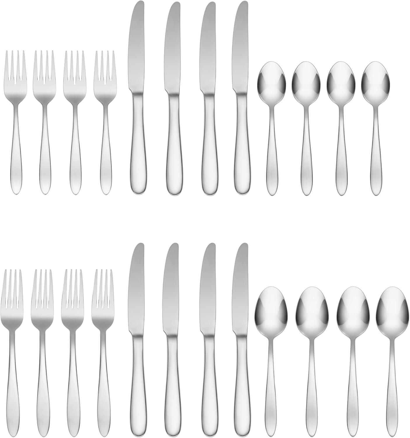 Oneida 20pc Stainless Steel Mooncrest Flatware Set