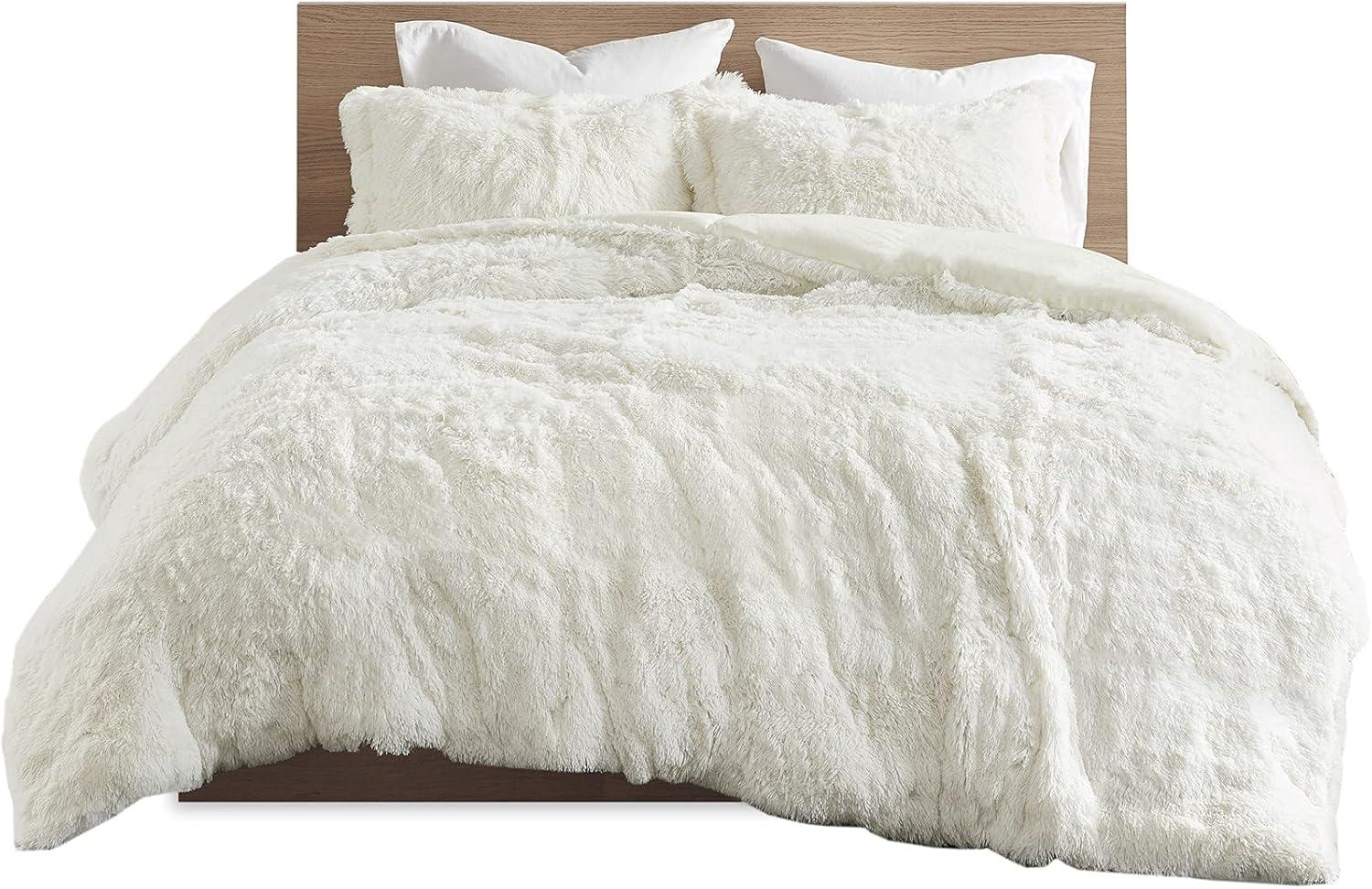 Trahan Shaggy Faux Fur Duvet Cover Set