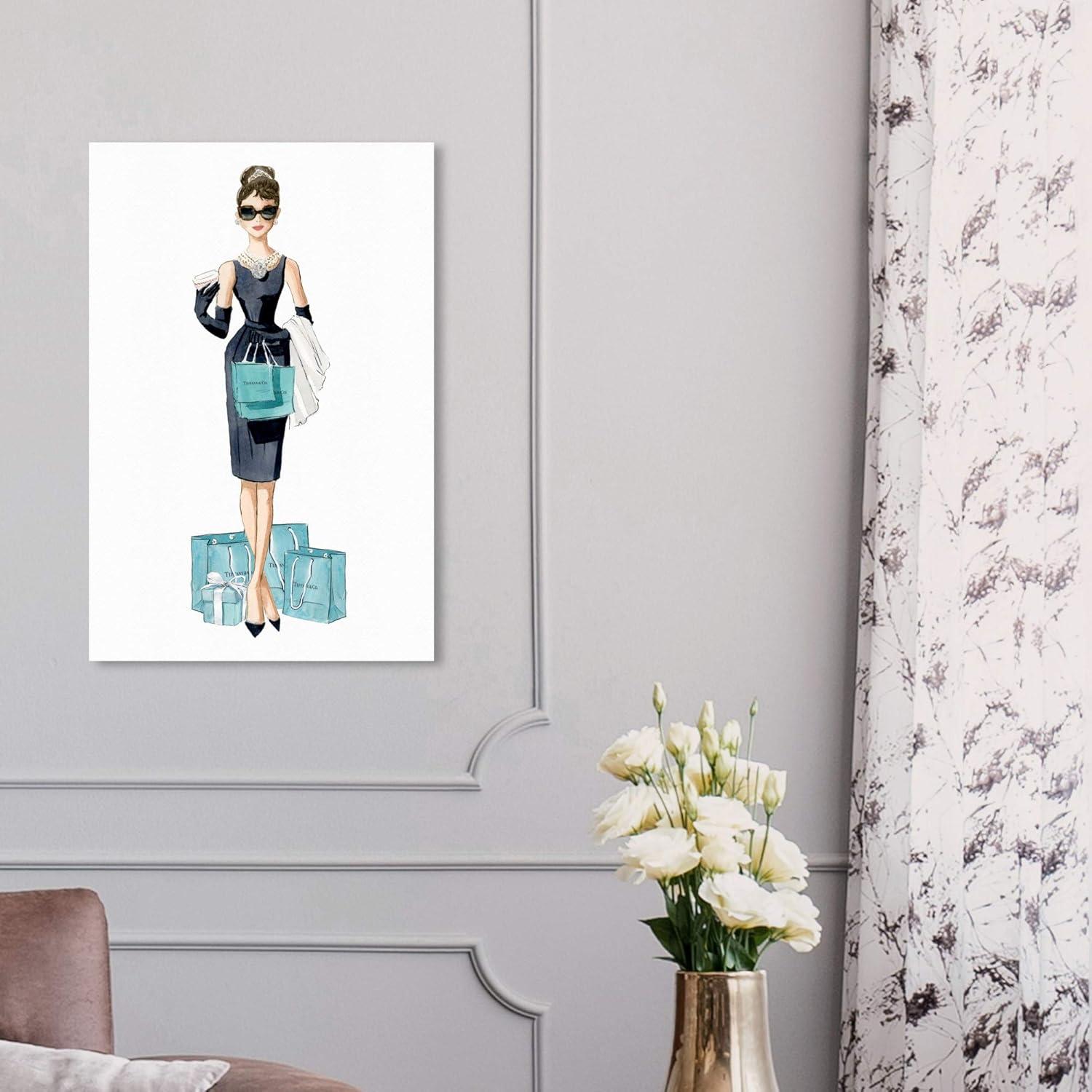 Diamond Breakfast Shopping - Graphic Art on Canvas