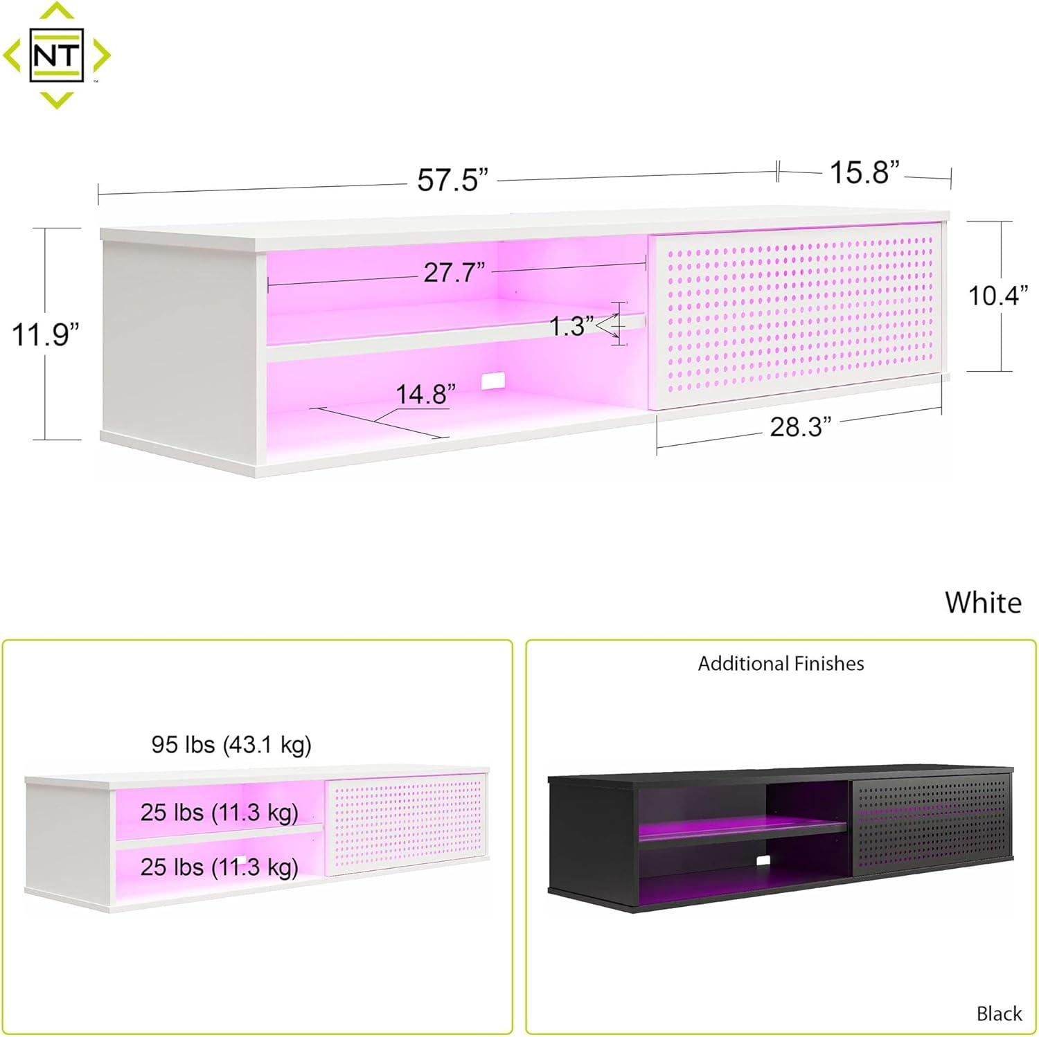 Glitch Floating TV Stand for TVs up to 60" - NTENSE