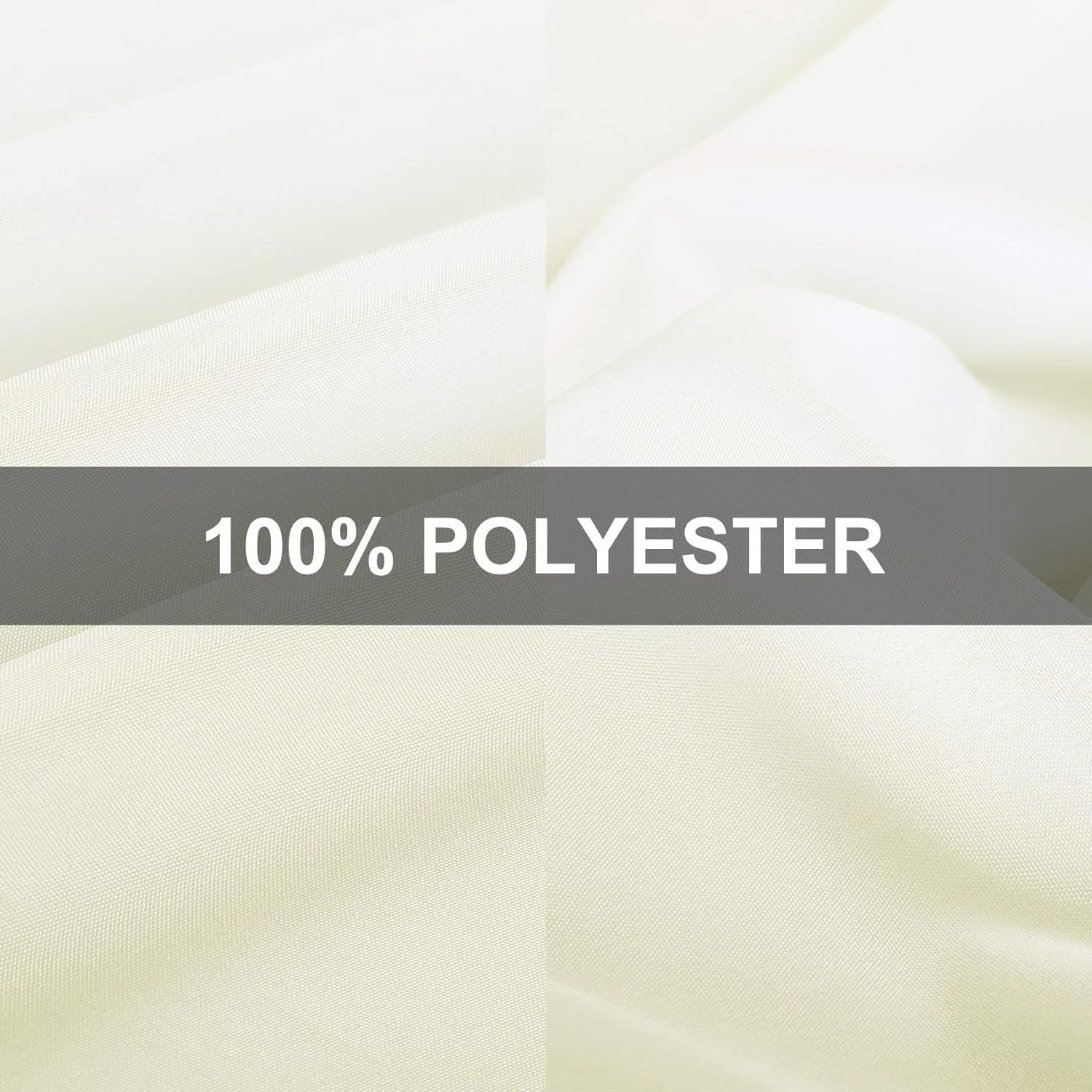 Craft & Party Polyester Tablecloth 120" Round (Ivory)