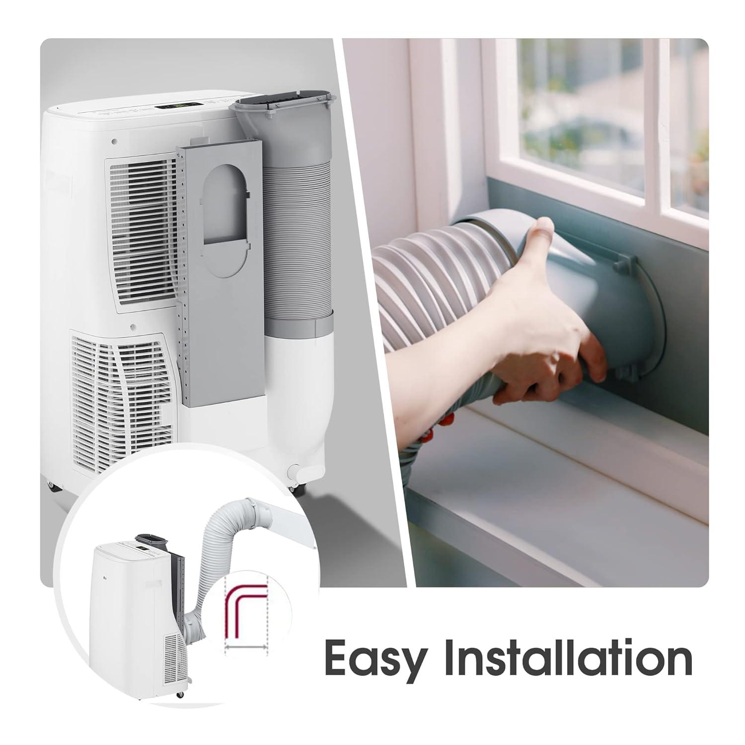 LG 10,000 Btu (Doe/Sacc/Cec) / 14,000 Btu (Ashrae) Dual Inverter Smart Wi-Fi Portable Air Conditioner