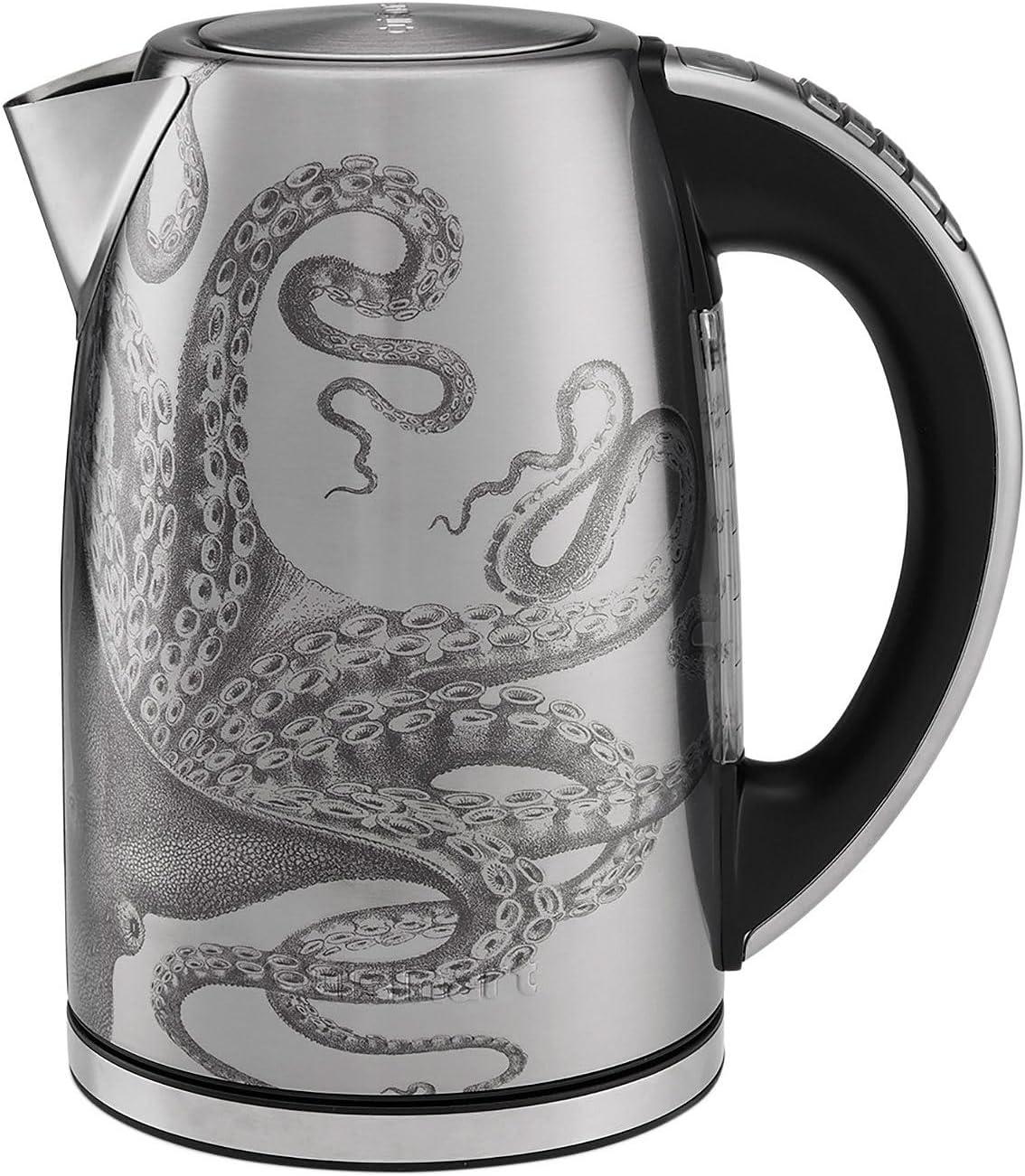 Cuisinart Caskata PerfecTemp 1.7-Liter Cordless Programmable Electric Tea Kettle with Stay Cool Non-Slip Handle