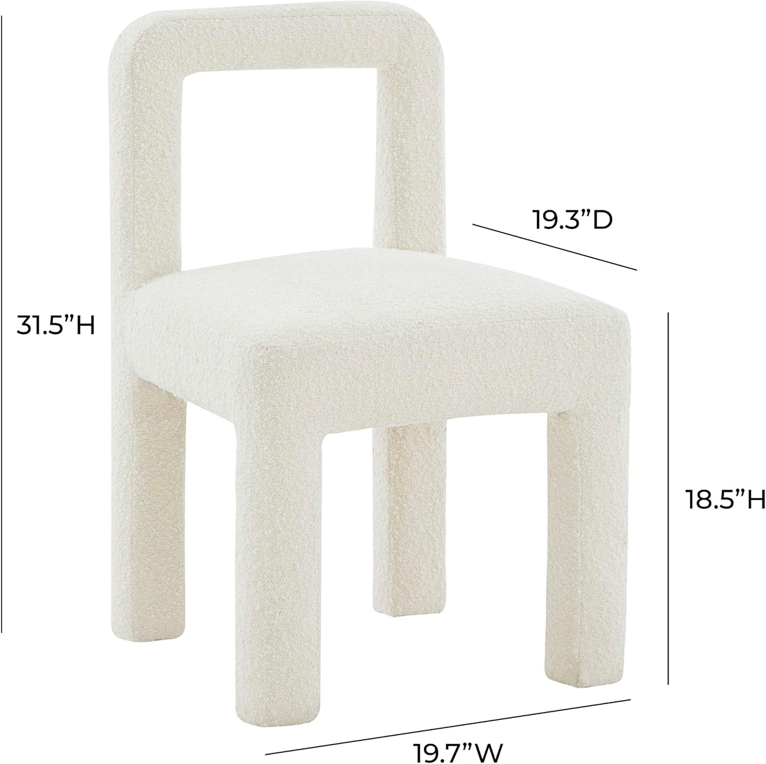 Hazel Cream Boucle Dining Chair