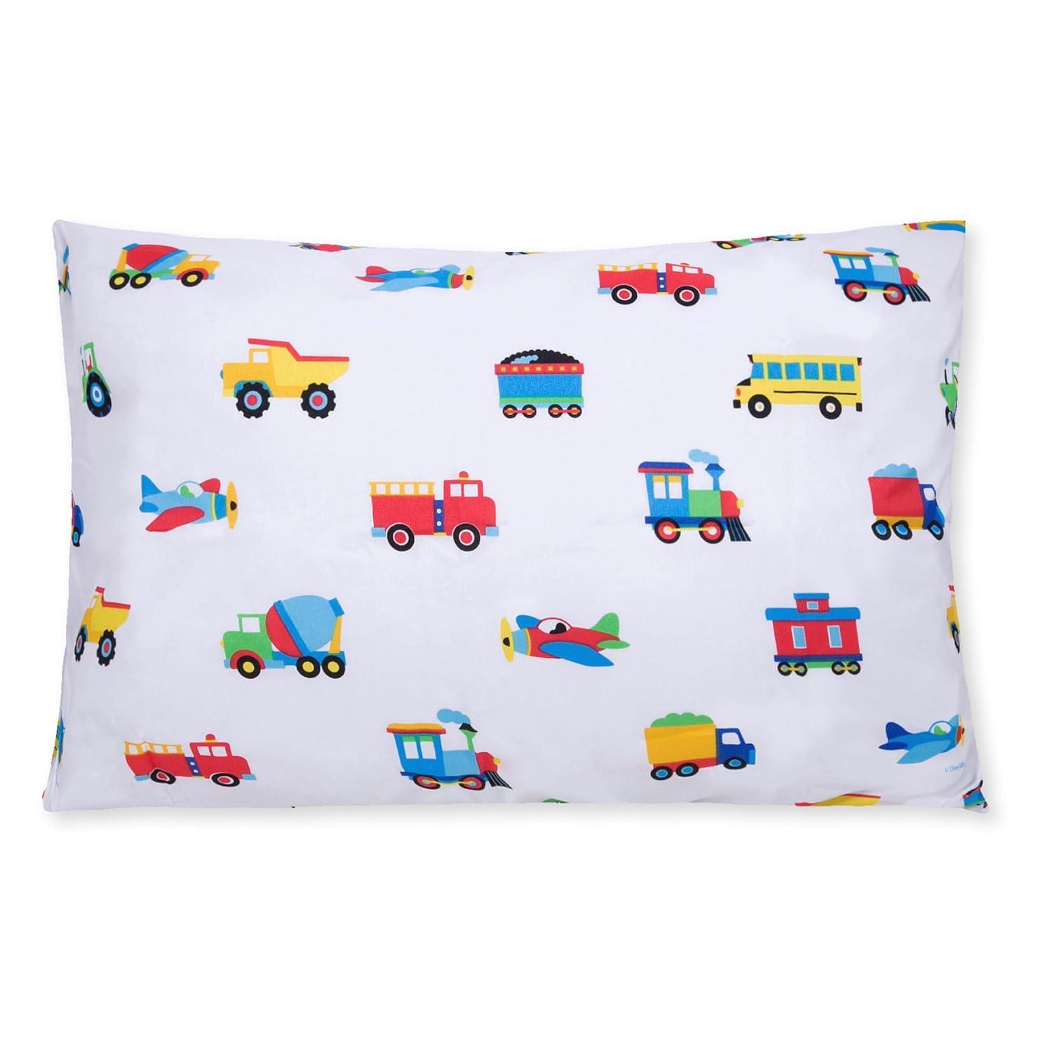 Wildkin Trains, Planes & Trucks Microfiber Pillowcase - Standard