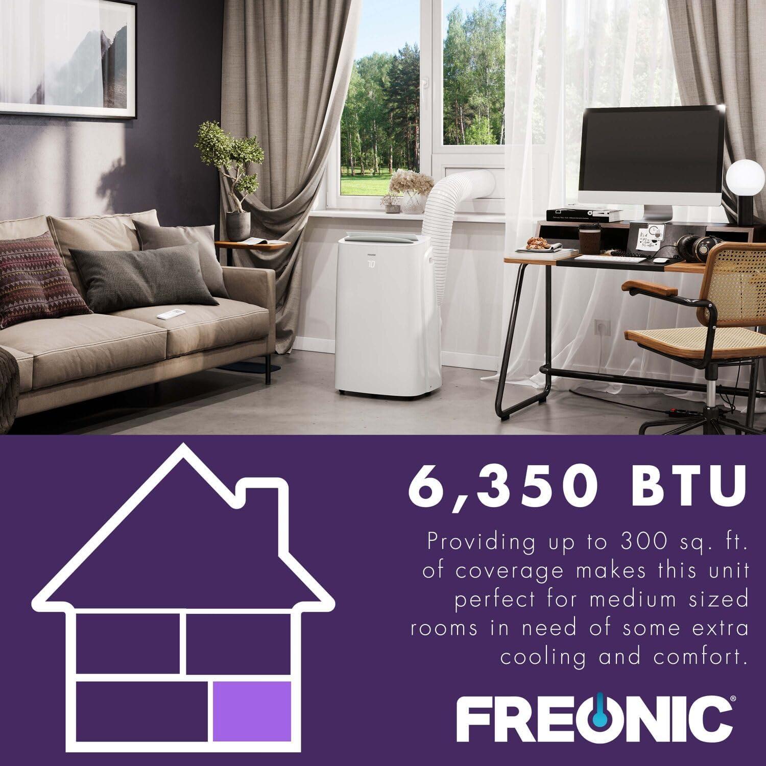 Freonic 9,000 BTU White Portable Air Conditioner with Remote