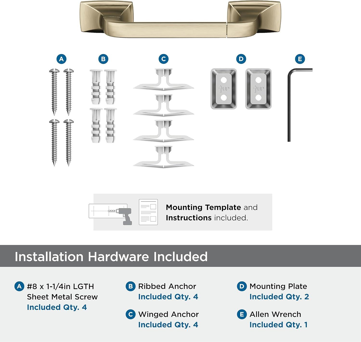 Amerock Highland Ridge Pivoting Double Post Toilet Paper Holder