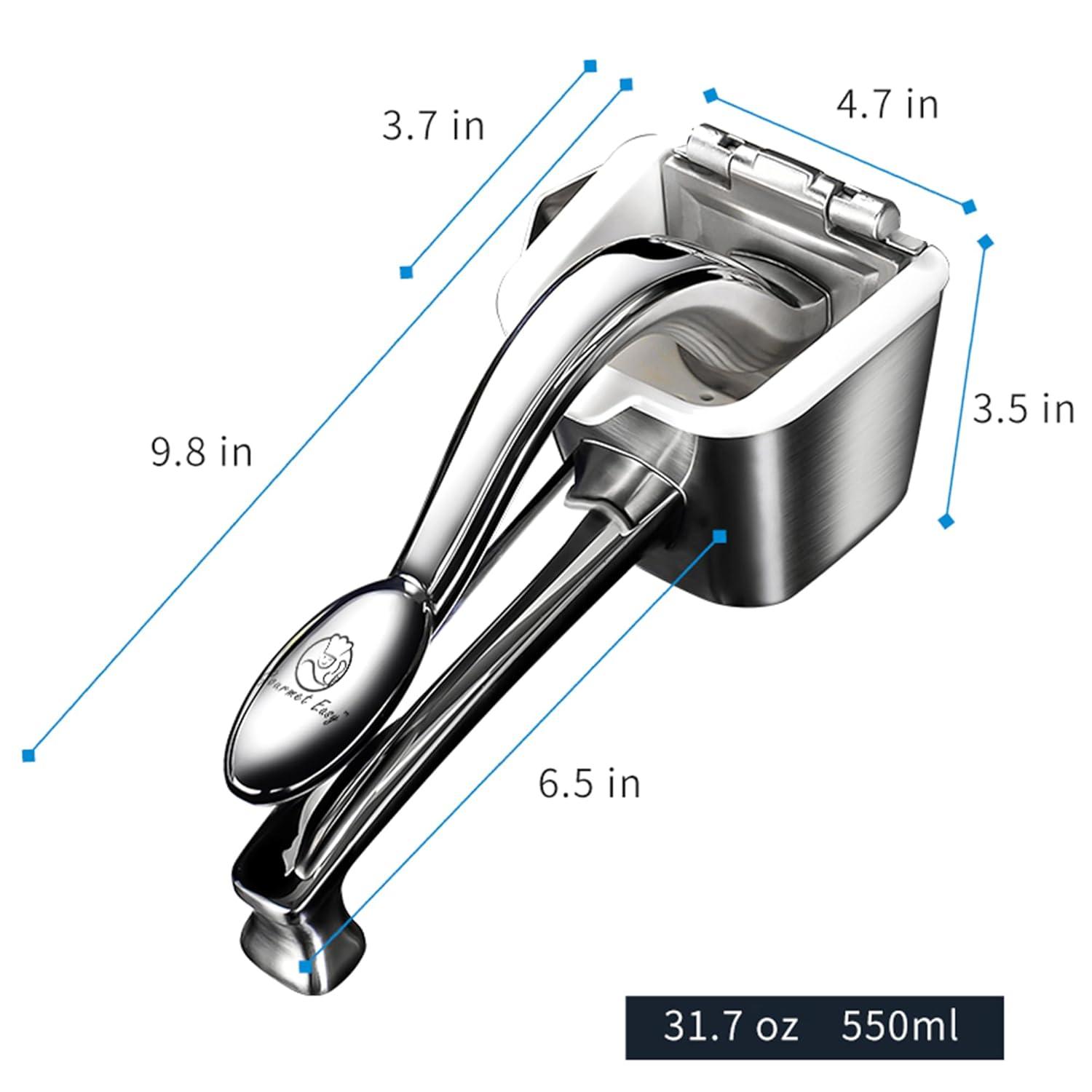 Gourmet Easy - Stainless Steel Lemon Squeezer, Heavy-Duty Orange Juicer, Durable Hand Press Citrus Juicer, Portable Lime Squeezer, Rust-Free, Easy to Clean, Ideal for Kitchen & Bar