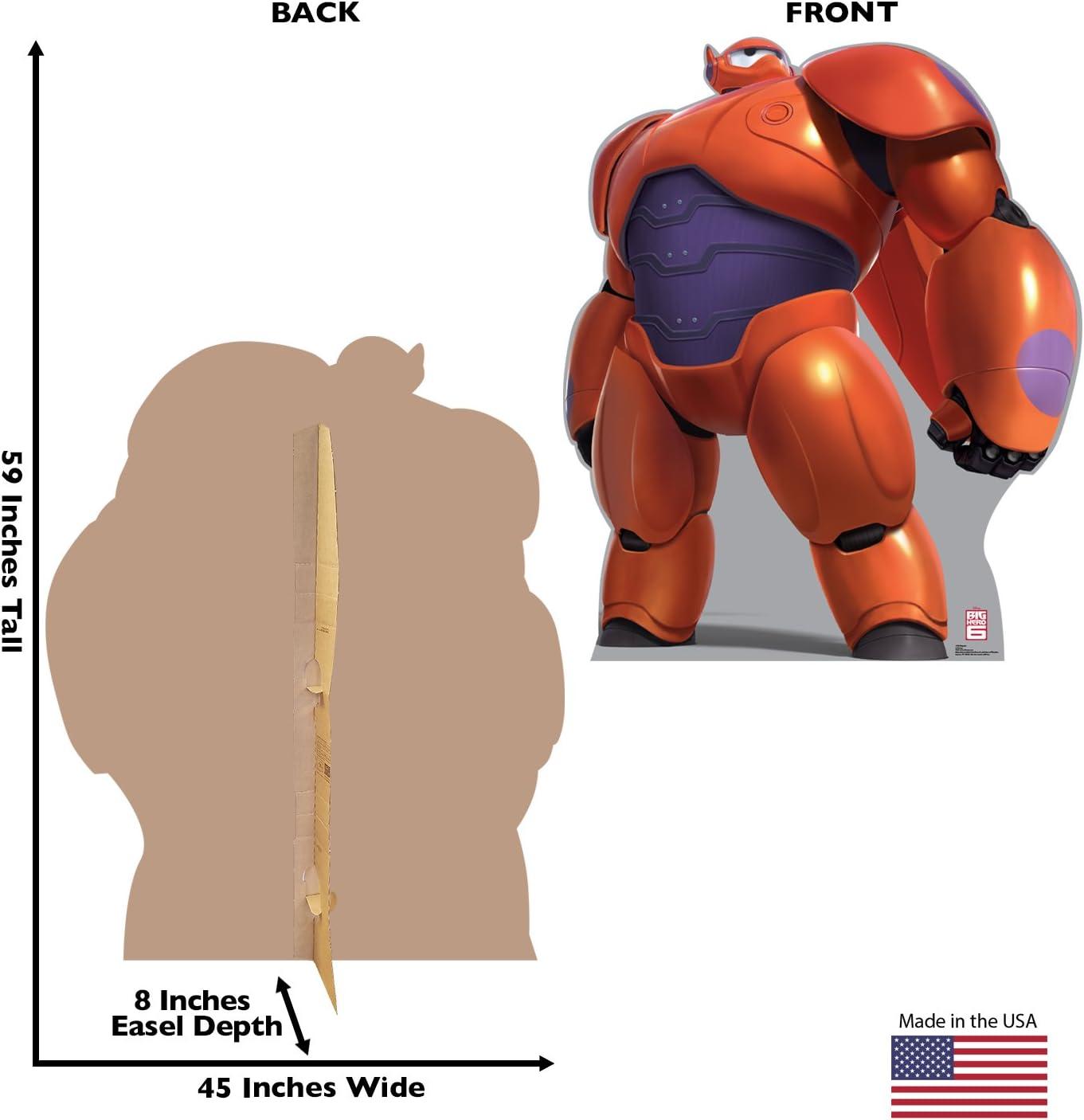 Baymax Life-Size Orange and Purple Cardboard Standup