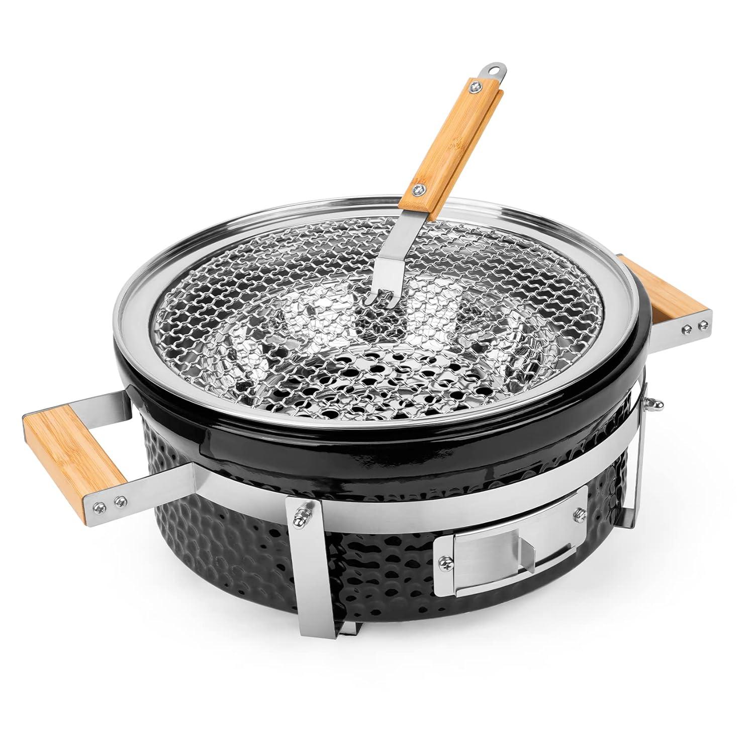 Square16''Charcoal BBQ Grill Hibachi Grill