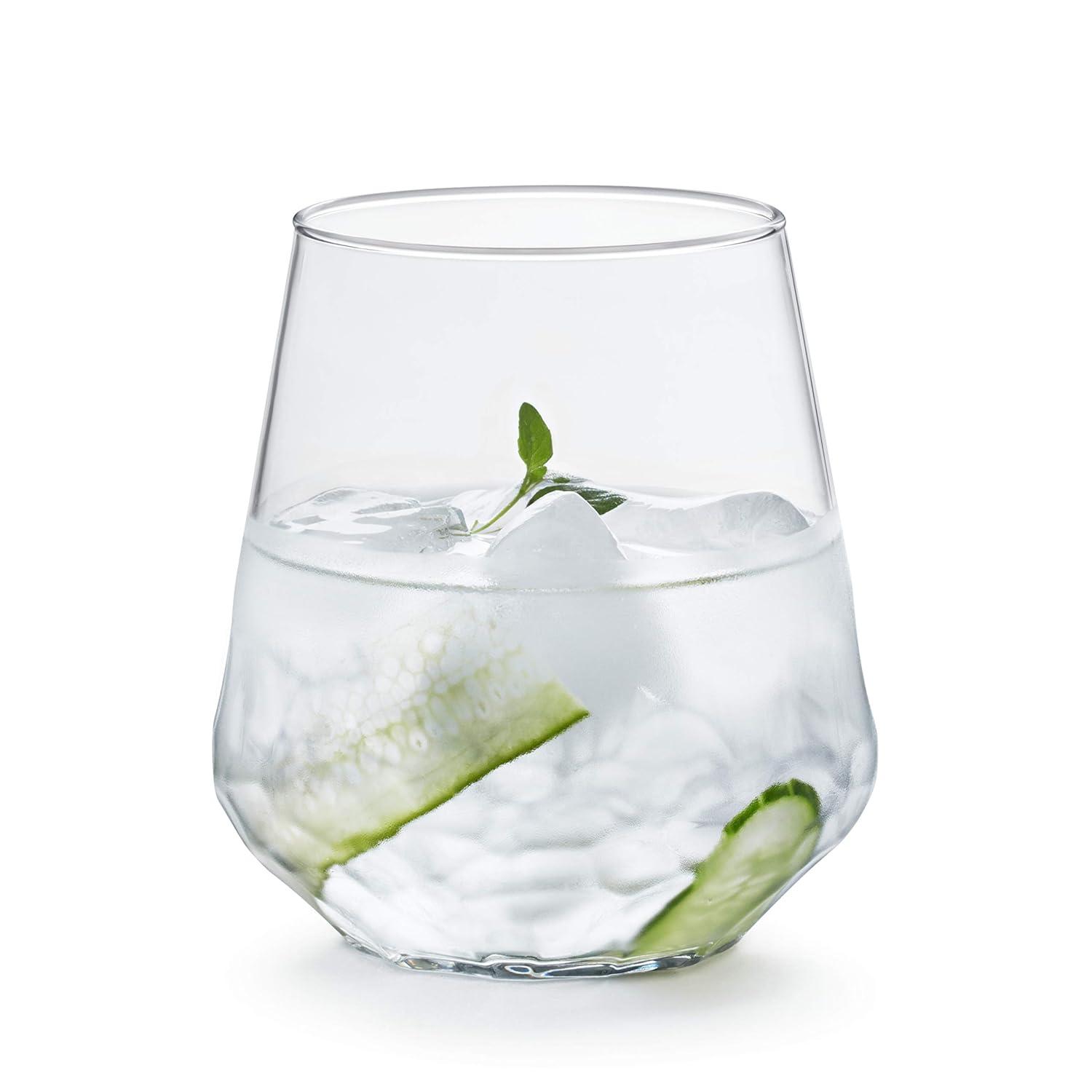 Libbey Hammered Libbey Base All-Purpose Stemless Wine Glasses & Reviews | Wayfair