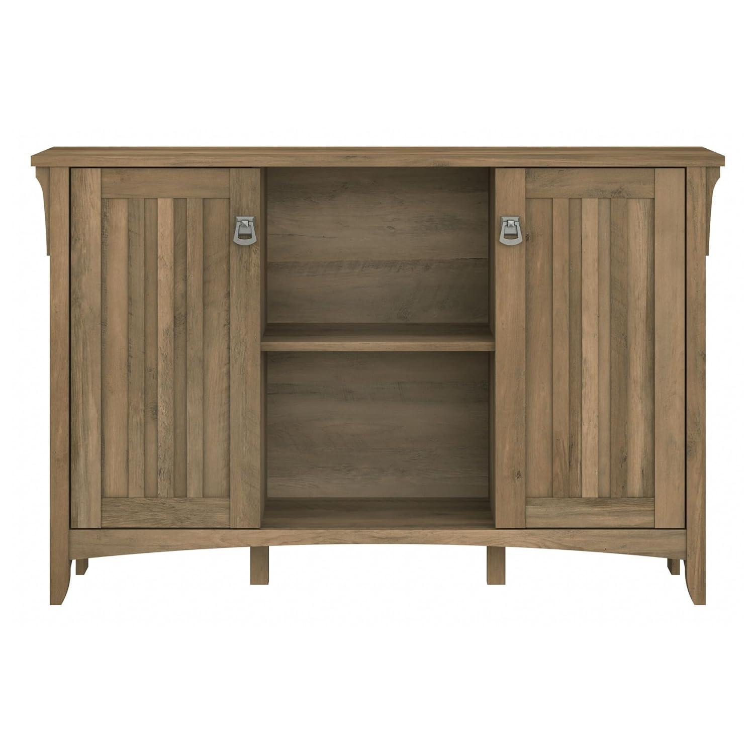 Bush Furniture Salinas Accent Storage Cabinet with Doors in Reclaimed Pine