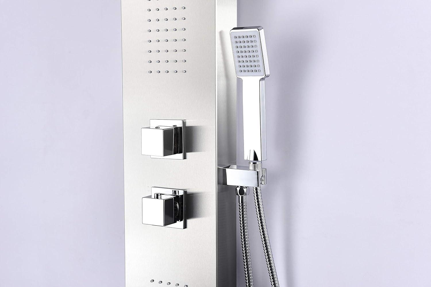 Expanse Series 57.09'' Shower Panel with Fixed Shower Head