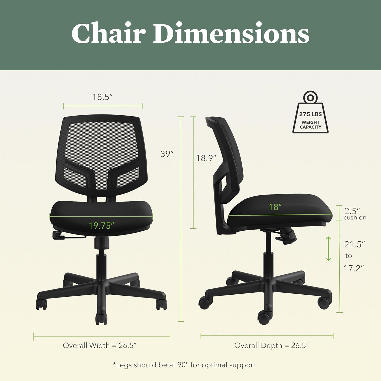 HON Volt Mesh Back Task Chair, Black