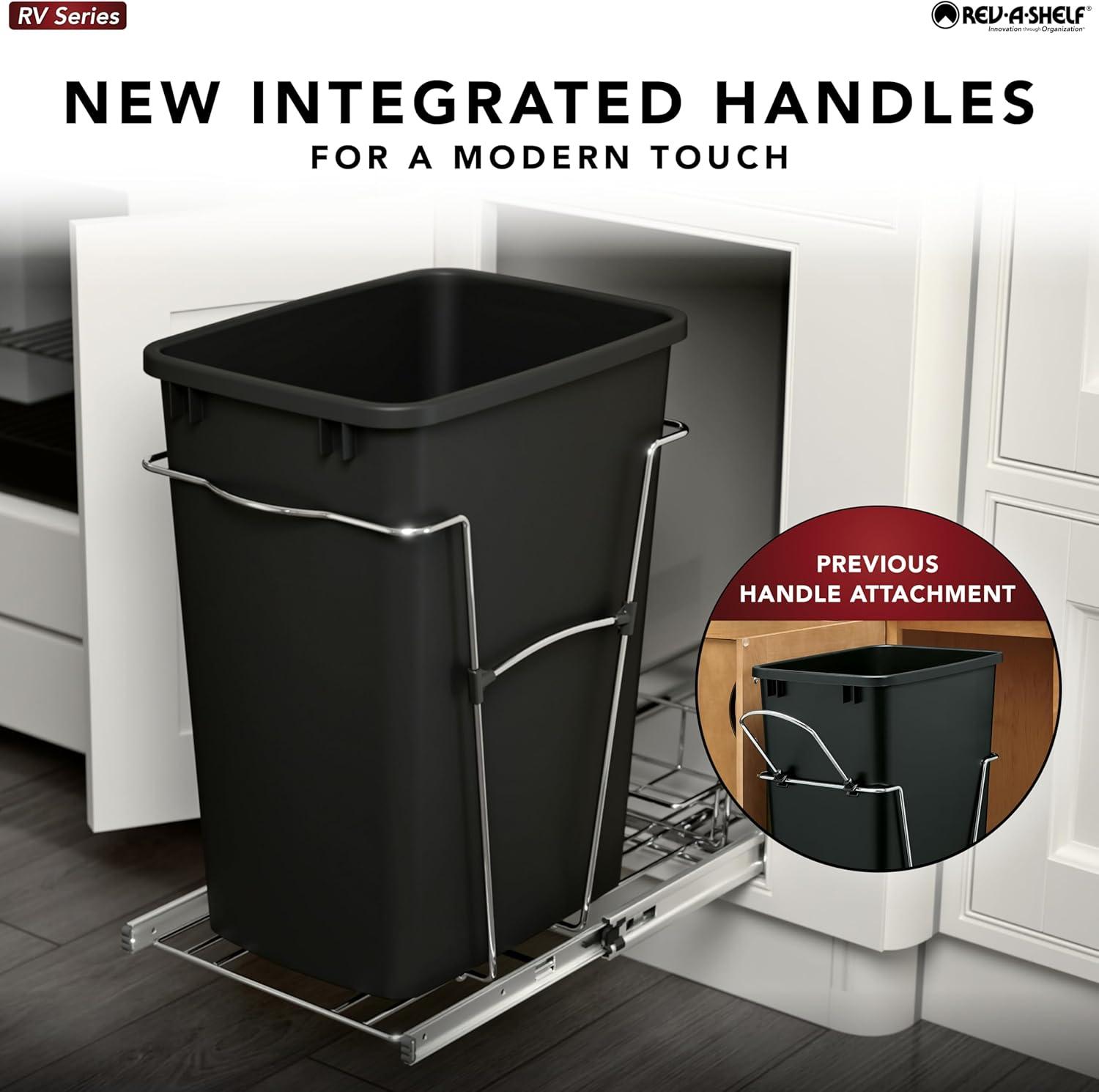 Rev-A-Shelf Rev-A-Shelf Double Pull Out Trash Can 35 Qt for Kitchen