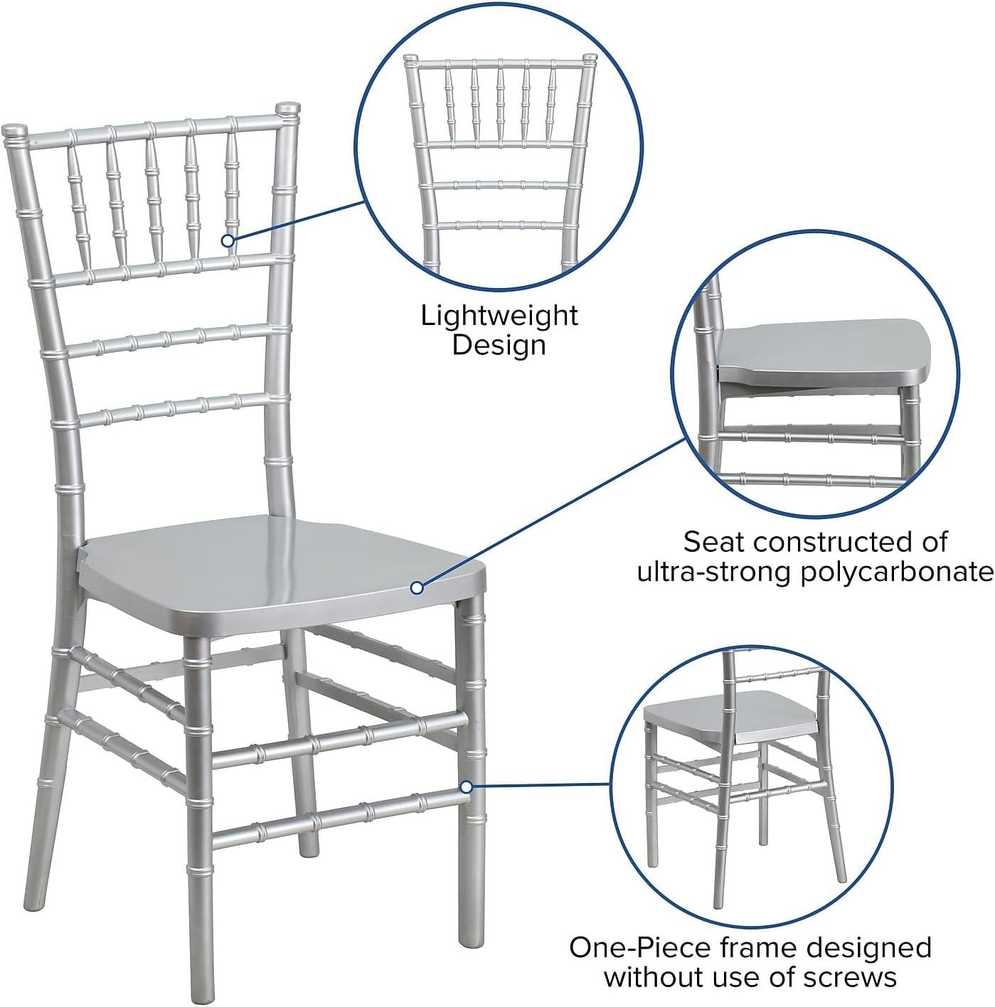 Flash Furniture HERCULES PREMIUM Series Resin Stacking Chiavari Chair