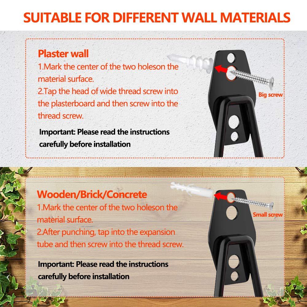 16PCS Garage Hooks Heavy Duty, Steel Storage Utility Hook, Organization Tool Shelf Have Anti Slip Coating for Organizing Power or Garden Tools, Cable Organization