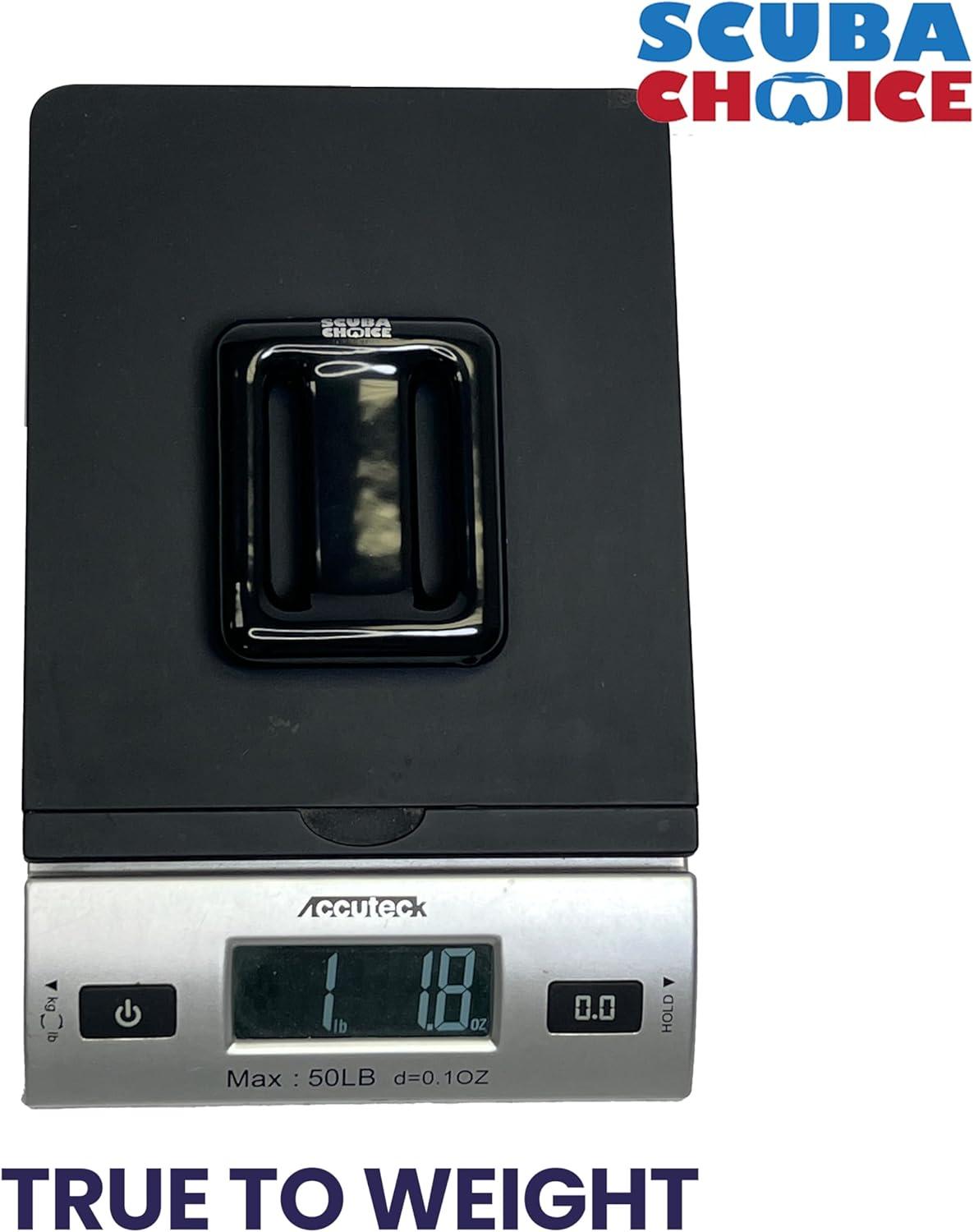 Compact Black Vinyl Coated Diving Weight for Scuba and Freediving