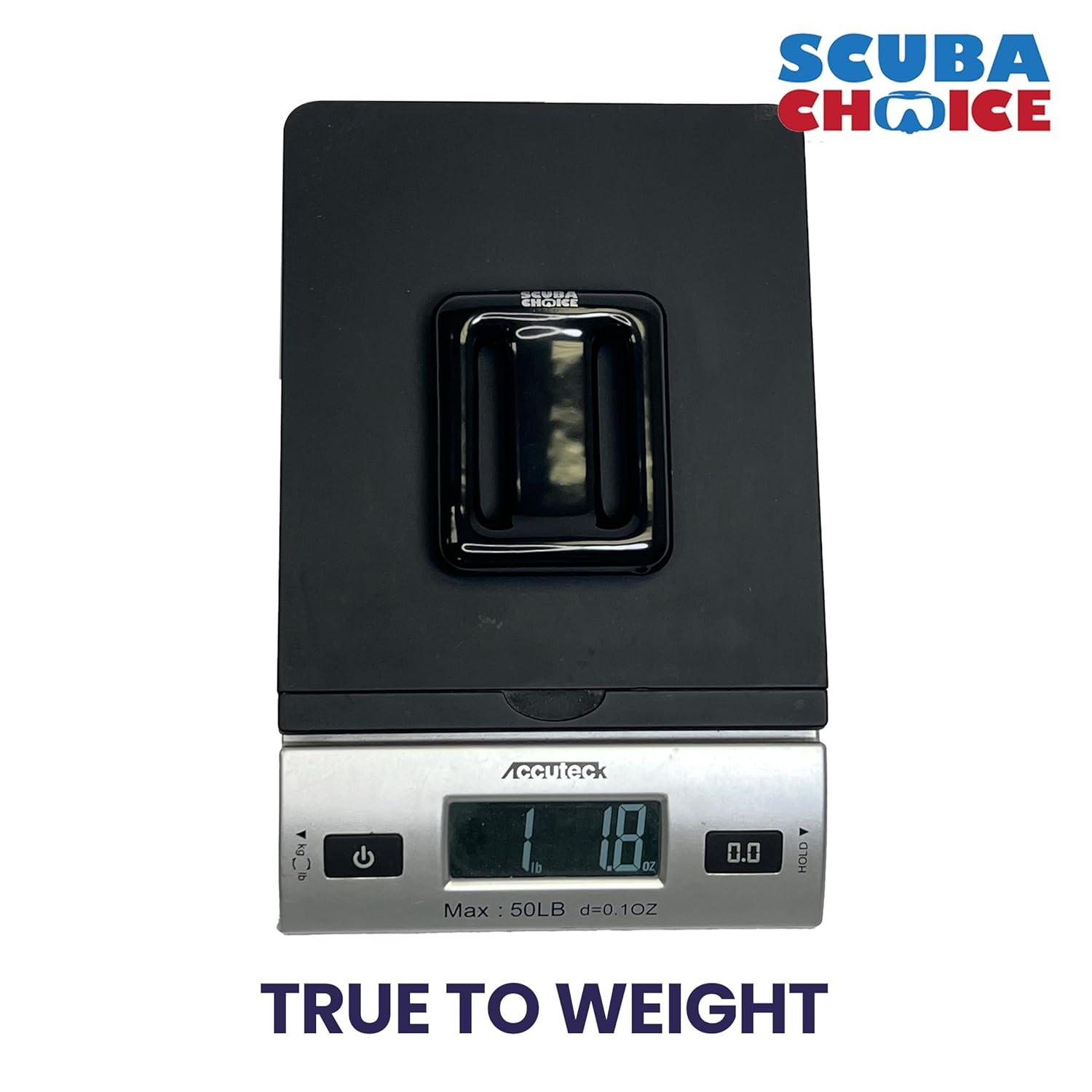 Compact Black Vinyl Coated Diving Weight for Scuba and Freediving