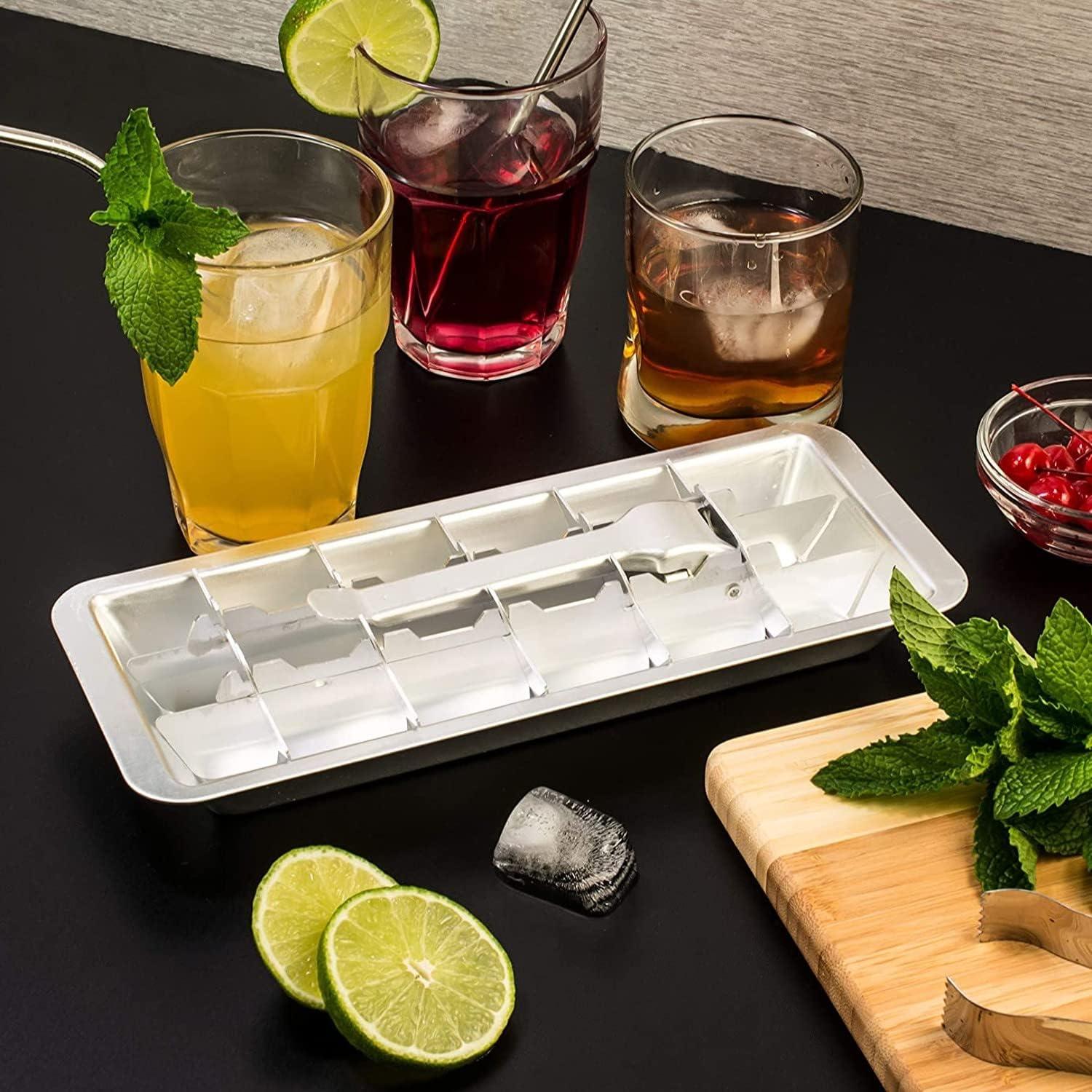 HIC Kitchen Vintage Ice Cube Tray, Aluminium