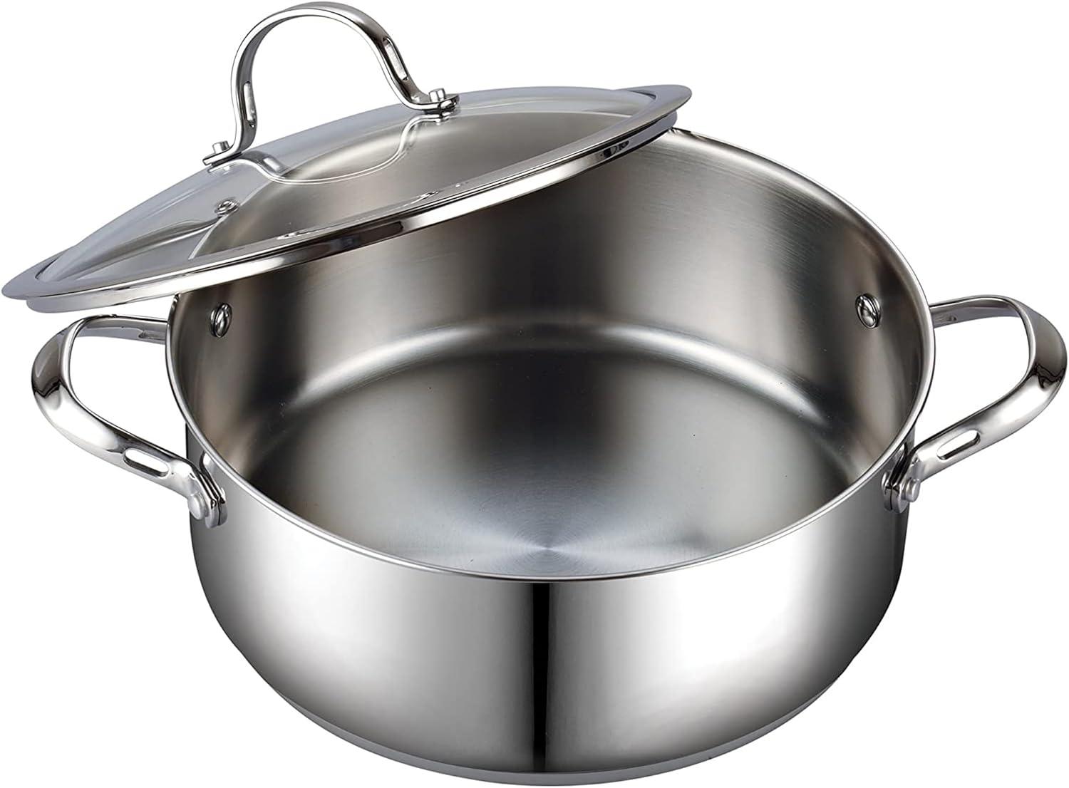 Cooks Standard Dutch Oven Casserole Classic Stainless Steel Stockpot