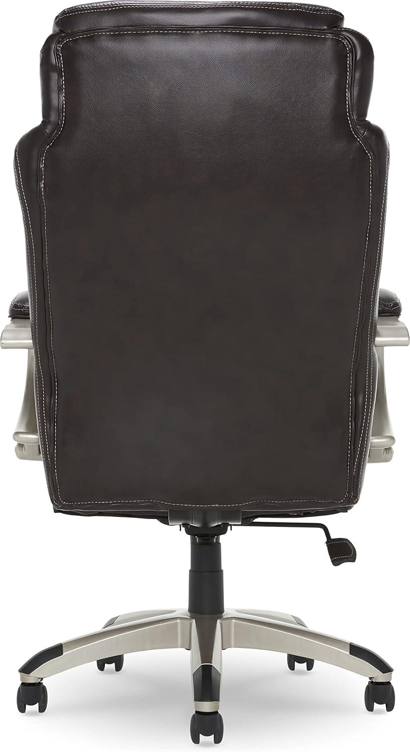 Roasted Chestnut Bonded Leather Executive Swivel Chair with AIR Lumbar Support