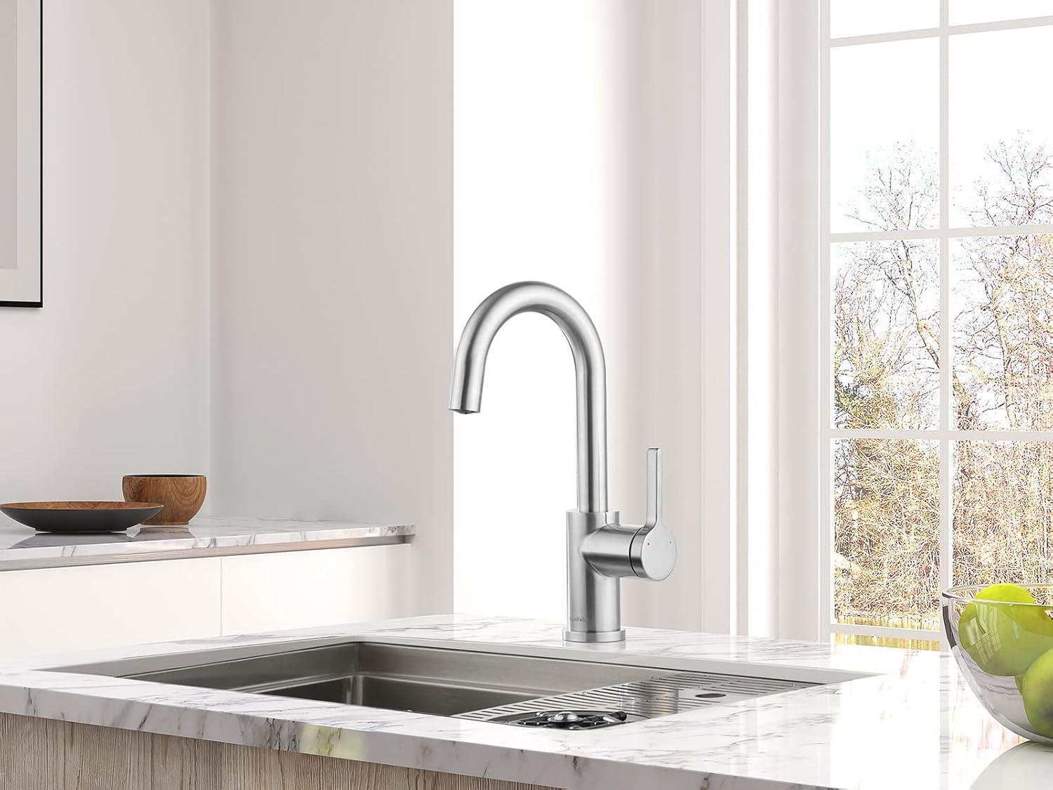 Stainless Steel Deck Mount Kitchen Bar Faucet