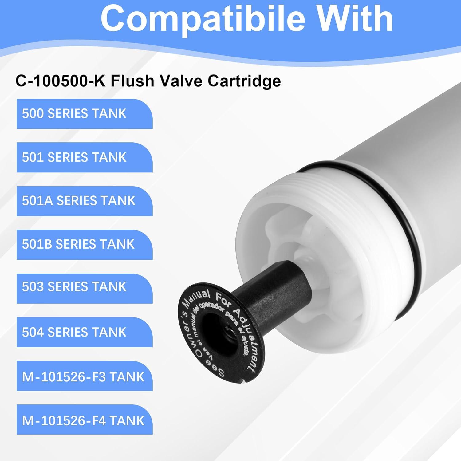 Flushmate Flush Valve Cartridge,Flushmate C-100500-KIT