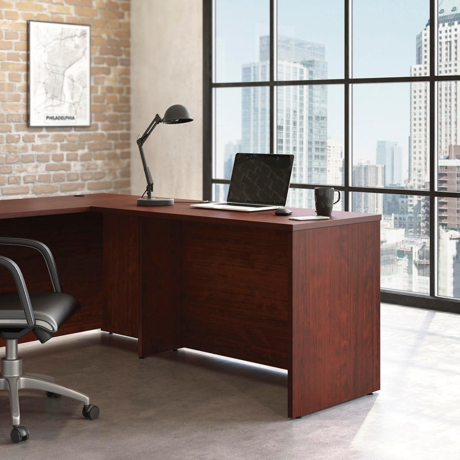 Sauder Affirm Engineered Wood 48" x 24" Computer Desk in Classic Cherry