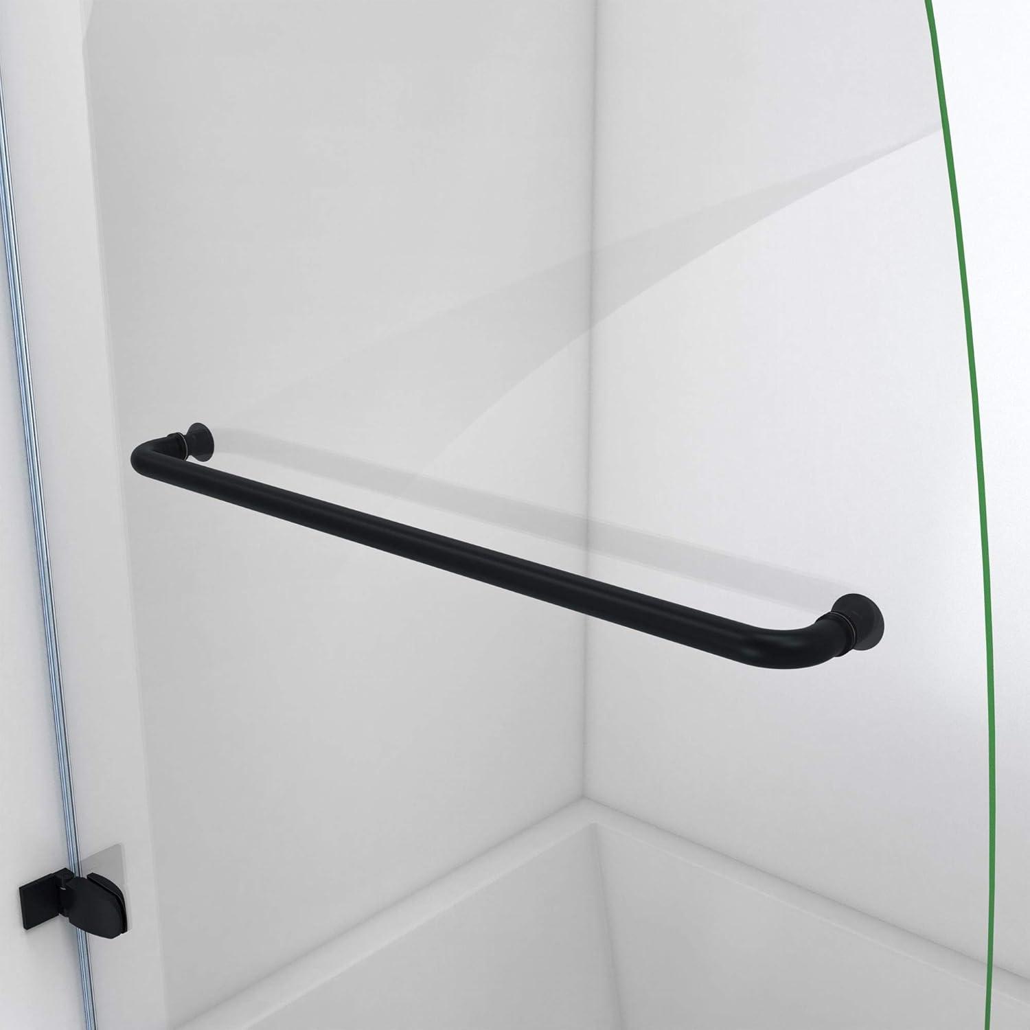 DreamLine Aqua Uno 34 in. W x 58 in. H Frameless Hinged Tub Door in Chrome