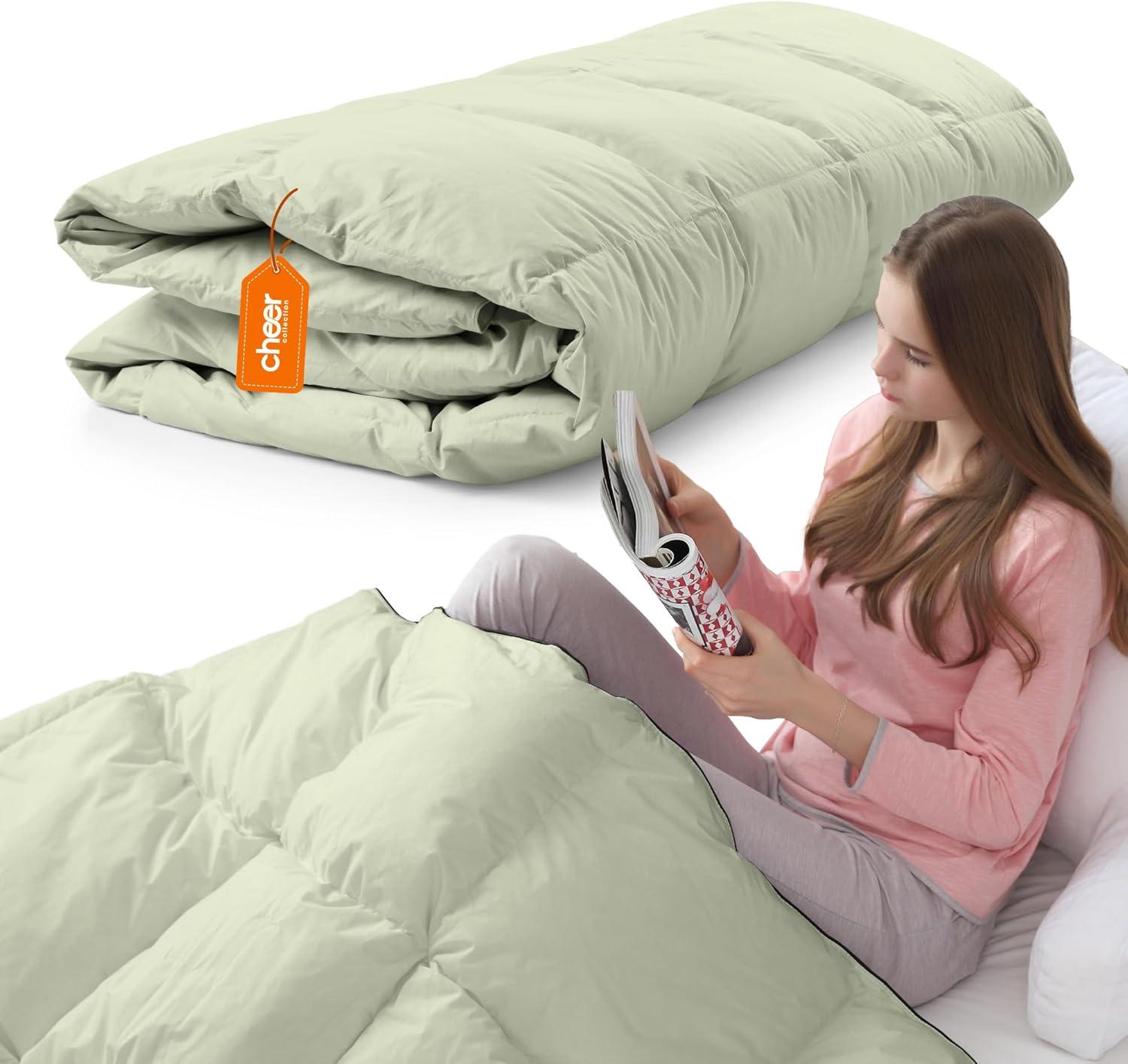 Cheer Collection Baffle Box Stitch Comforter