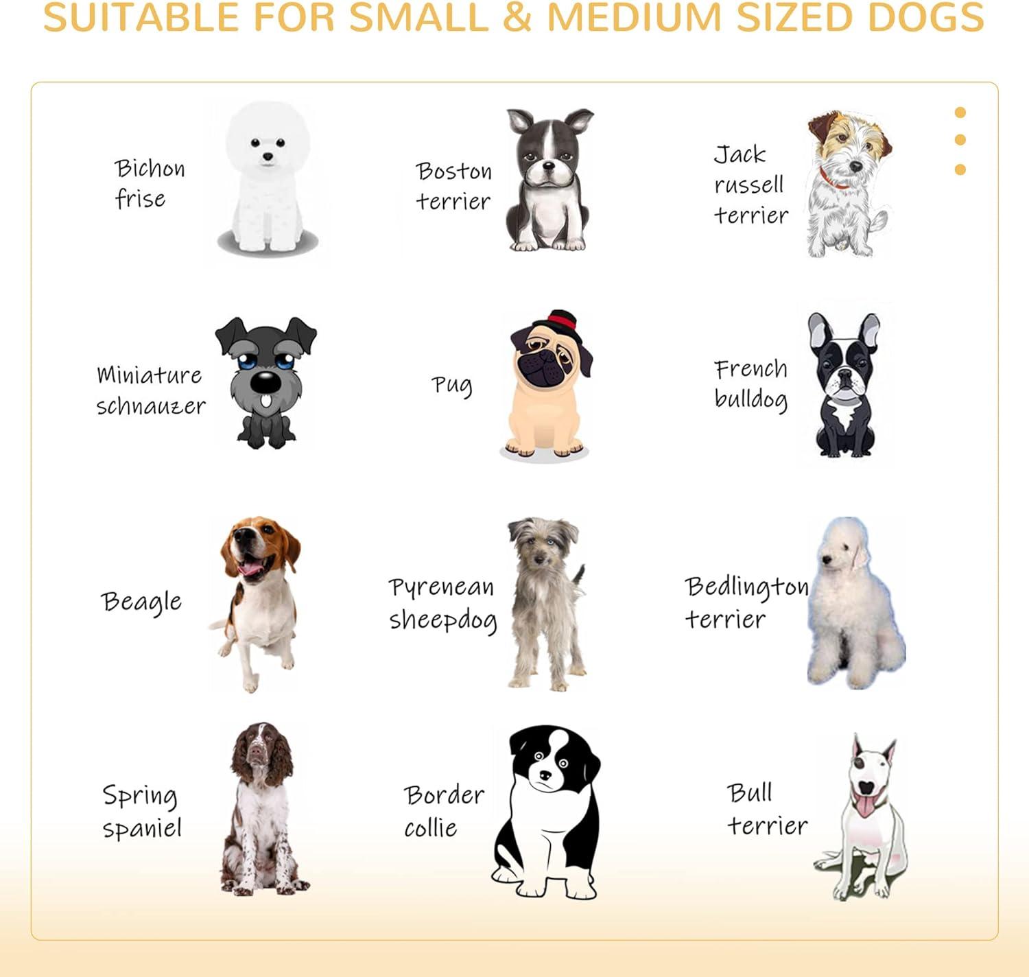 PawHut Furniture Style Dog Crate End Table with Removable Door Panel, Dog Crate Bed with Foam Cushion, Safety Lock, Indoor Use, for Small & Medium Dogs, Brown