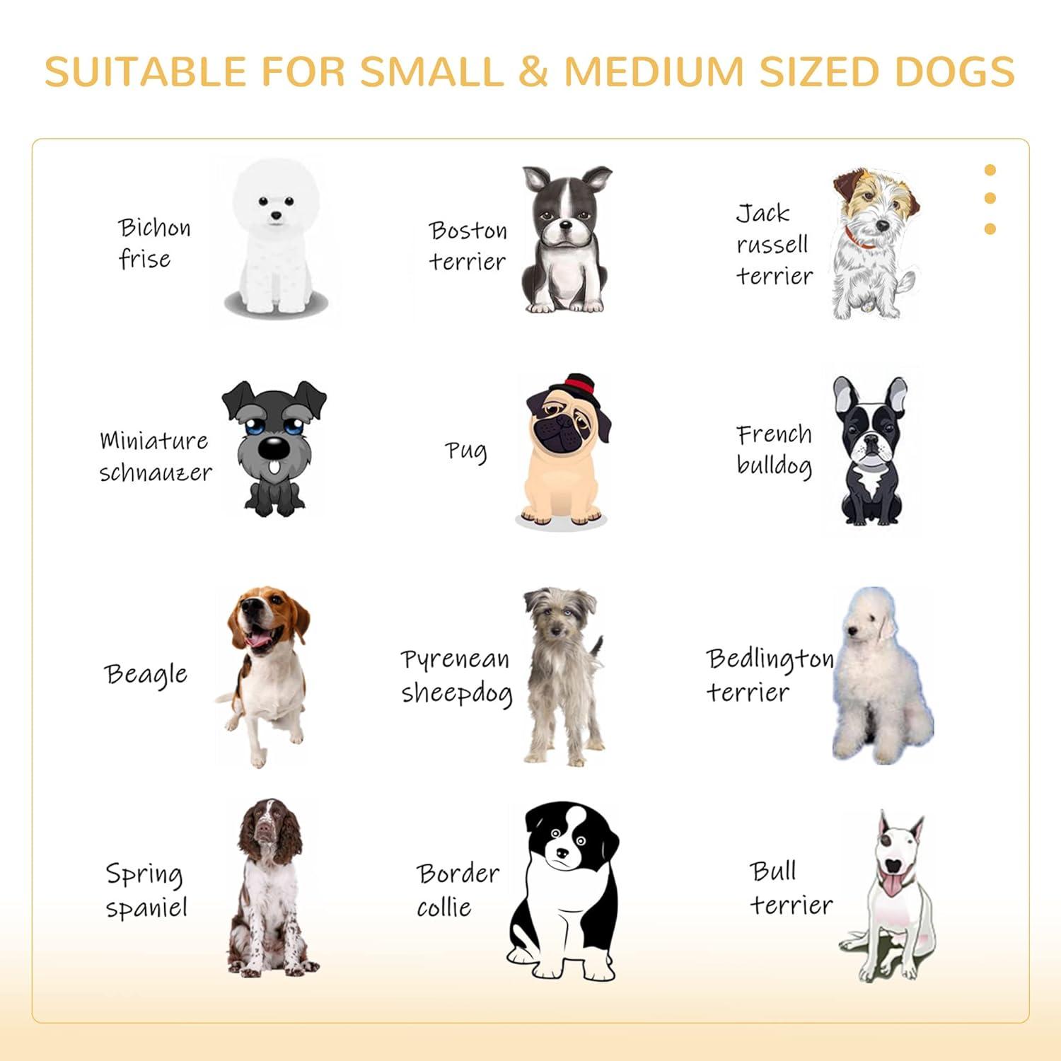 PawHut Furniture Style Dog Crate End Table with Removable Door Panel, Dog Crate Bed with Foam Cushion, Safety Lock, Indoor Use, for Small & Medium Dogs, Brown