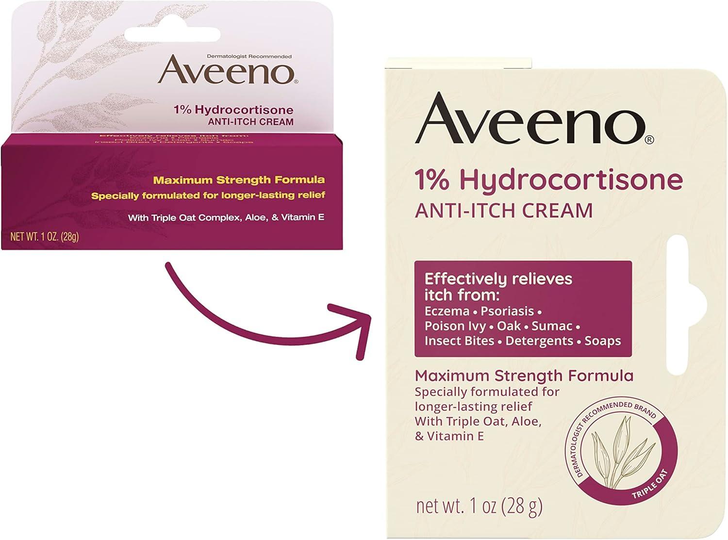 Aveeno Active Naturals Anti-itch Cream - 1oz