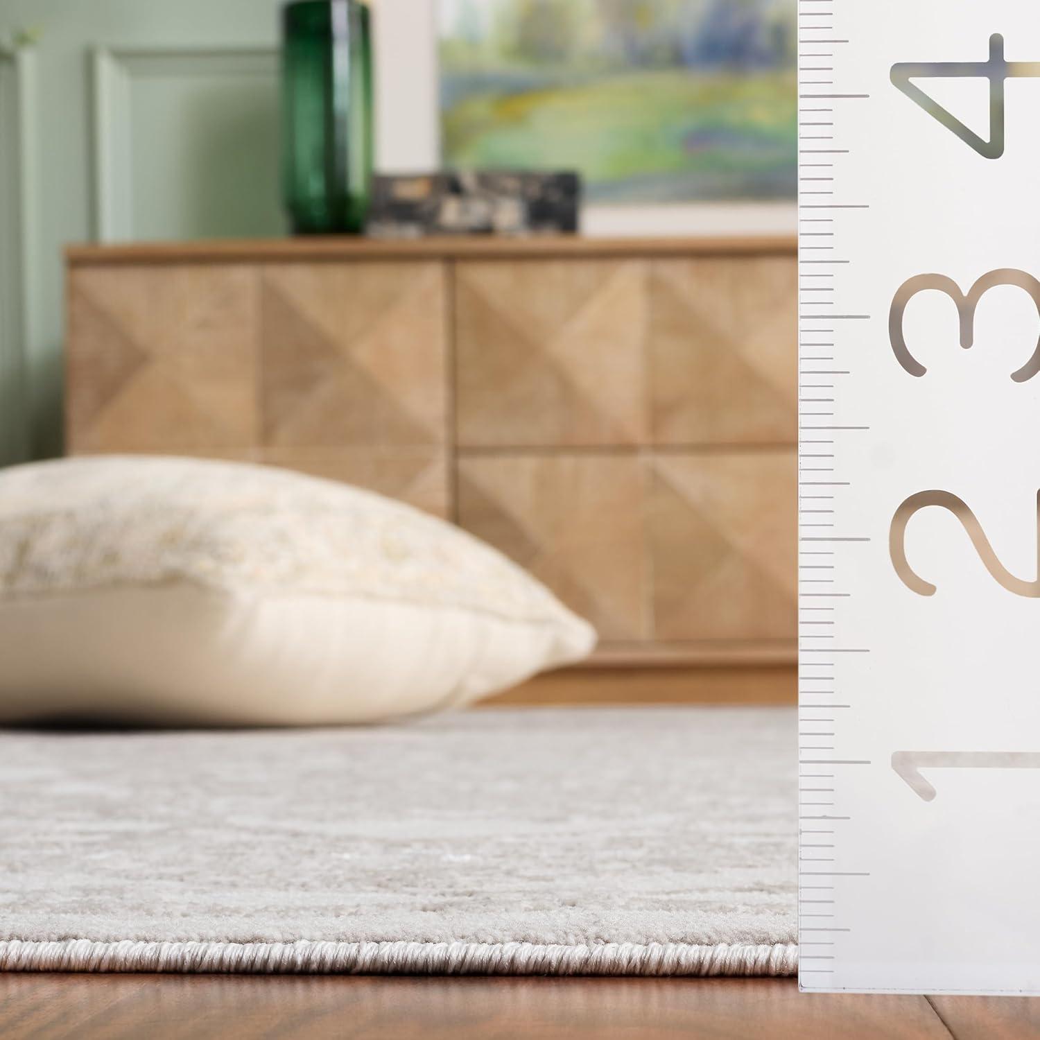 Reflection RFT665 Power Loomed Indoor Runner Rug - 2'3"x14' - Creme/Ivory - Safavieh