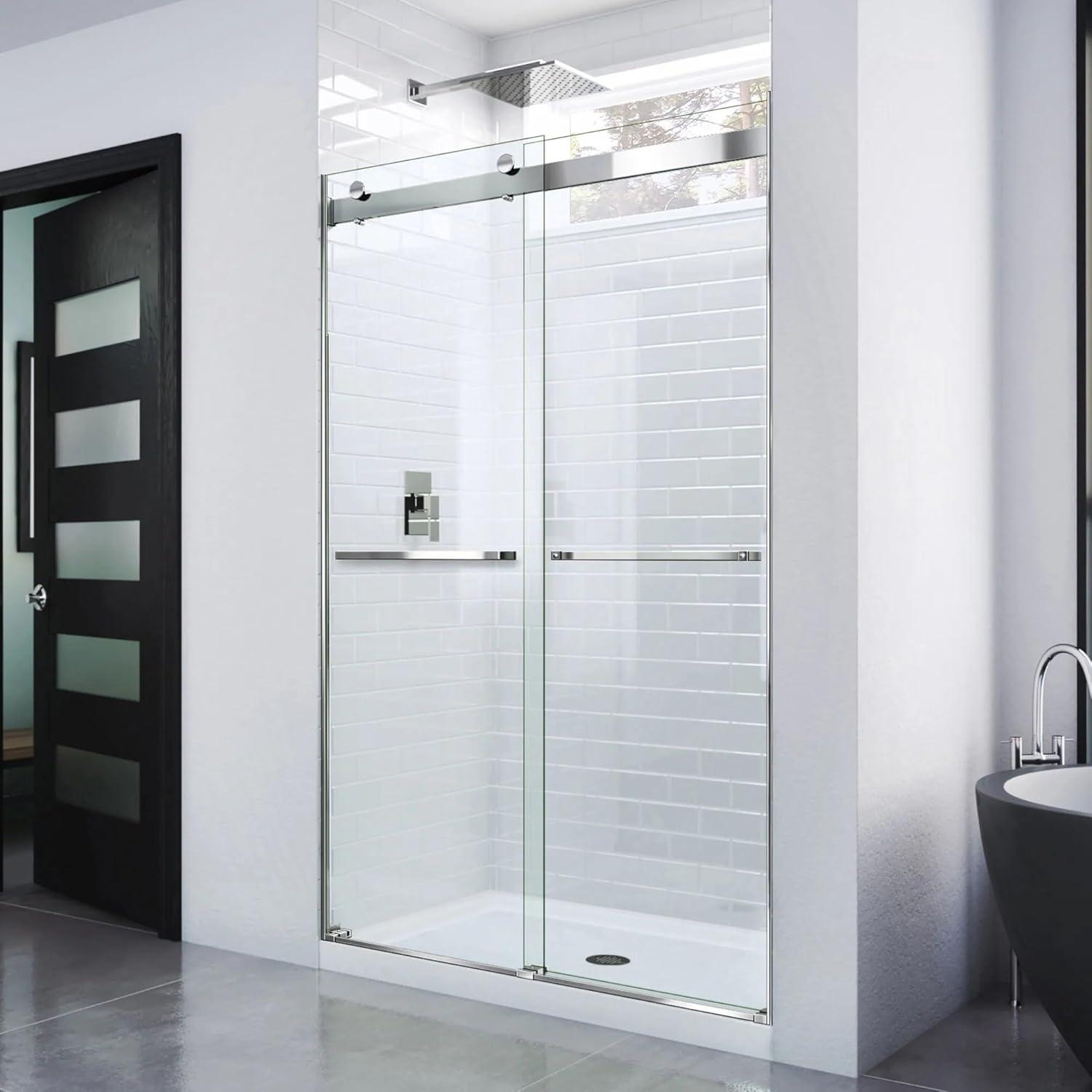 Essence 44" W x 76" H Frameless with ClearMax Technology Shower Door