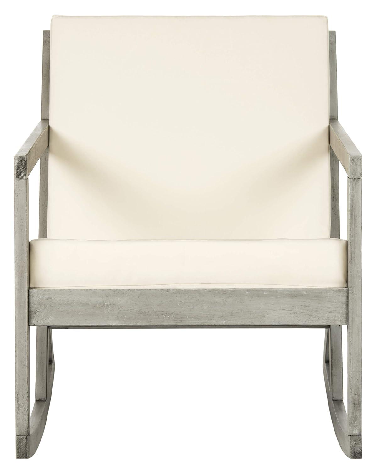 Vernon Rocking Chair Indoor/Outdoor - PAT7013 - Grey/Beige - Safavieh
