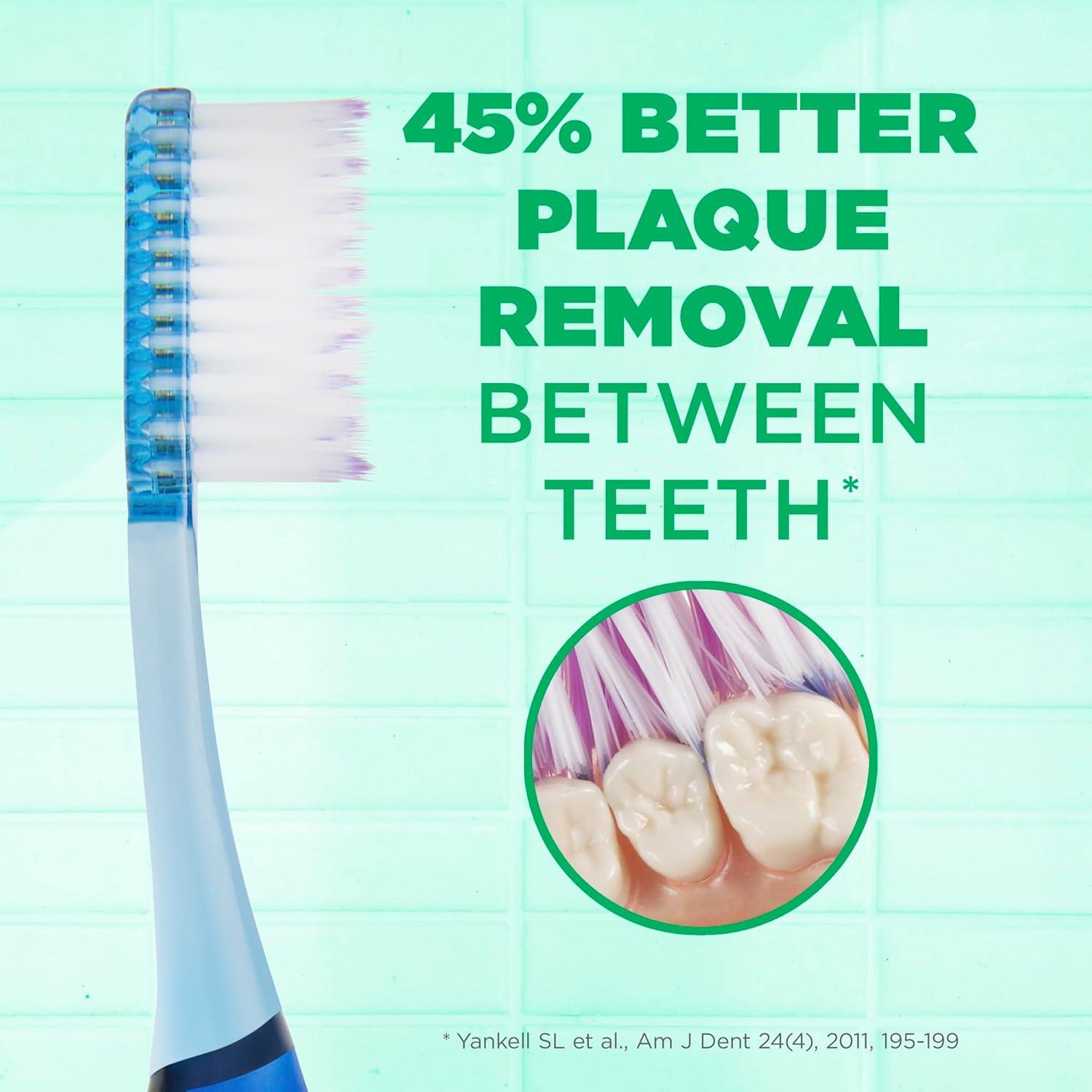 GUM Technique Deep Clean Toothbrush - Full Head - Soft Toothbrushes for Adults -Soft, Ultra Fine Tapered Bristles, Recommended by Dental Professionals, 2 Count