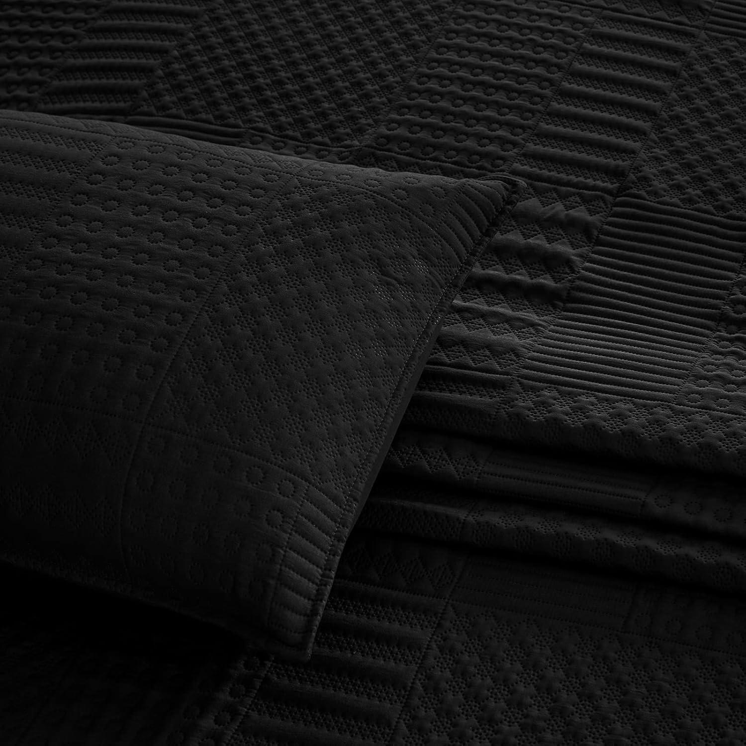 Madison Park Keaton Barwick Reversible Solid 3 Piece Quilt Set