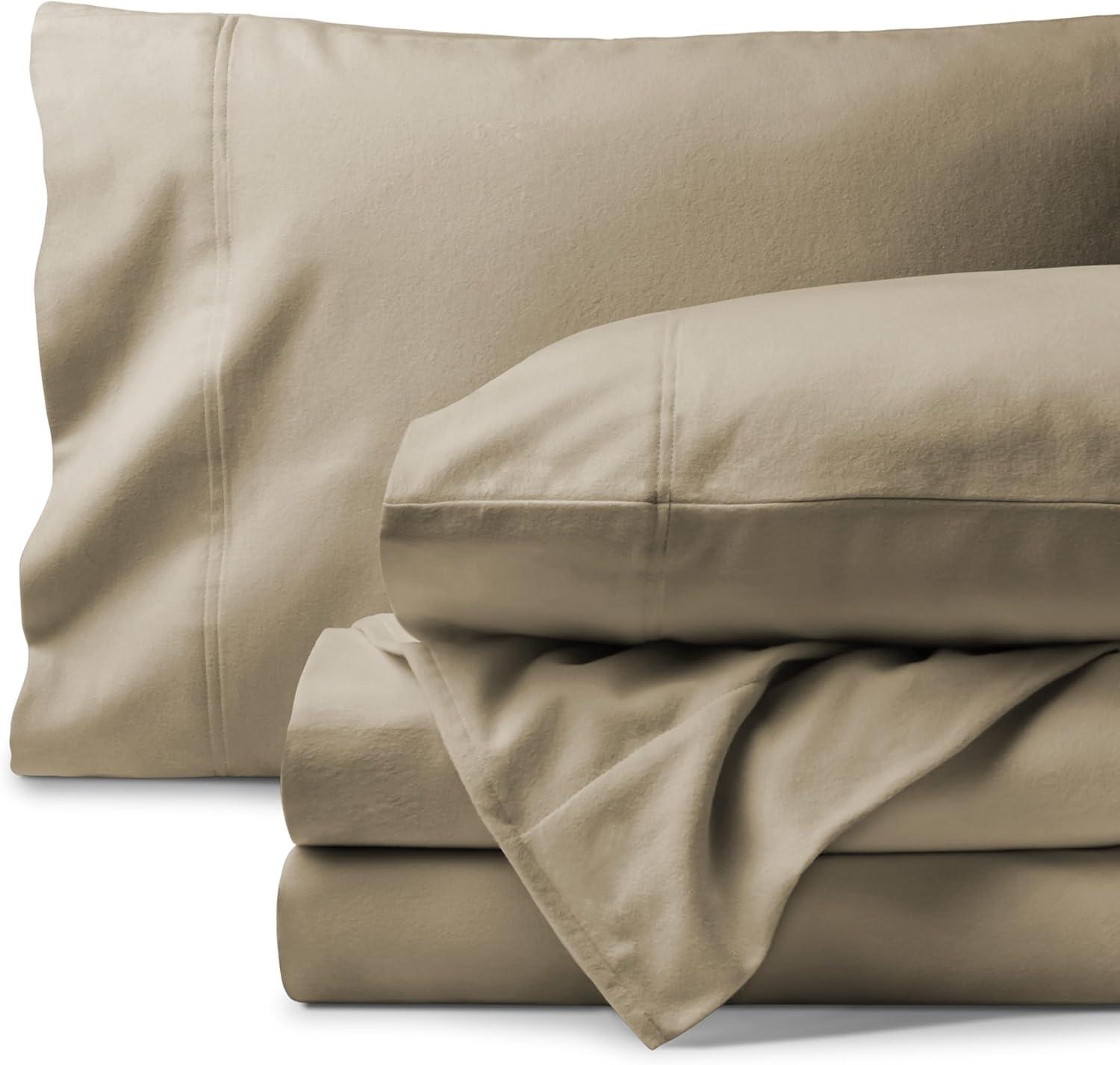 Bare Home Organic 100% Cotton Flannel Sheet Set