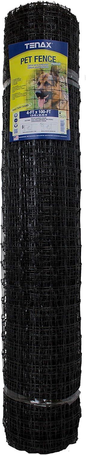 Tenax Pet Fence Premium 5-ft x 100-ft Black