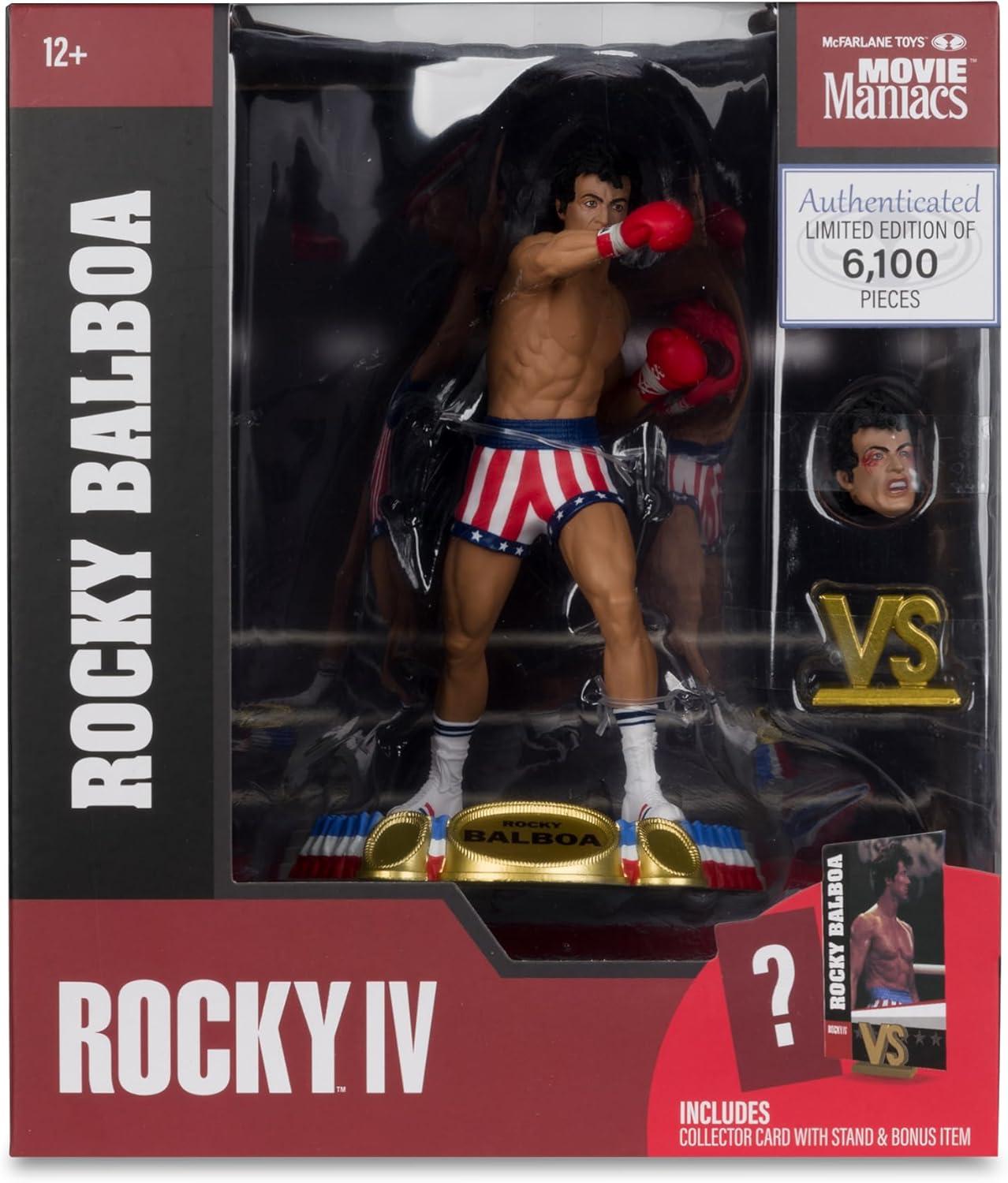 McFarlane Toys Rocky IV Movie Boxer Rocky Balboa on Stable Base 6-Inch Detailed Action Figure