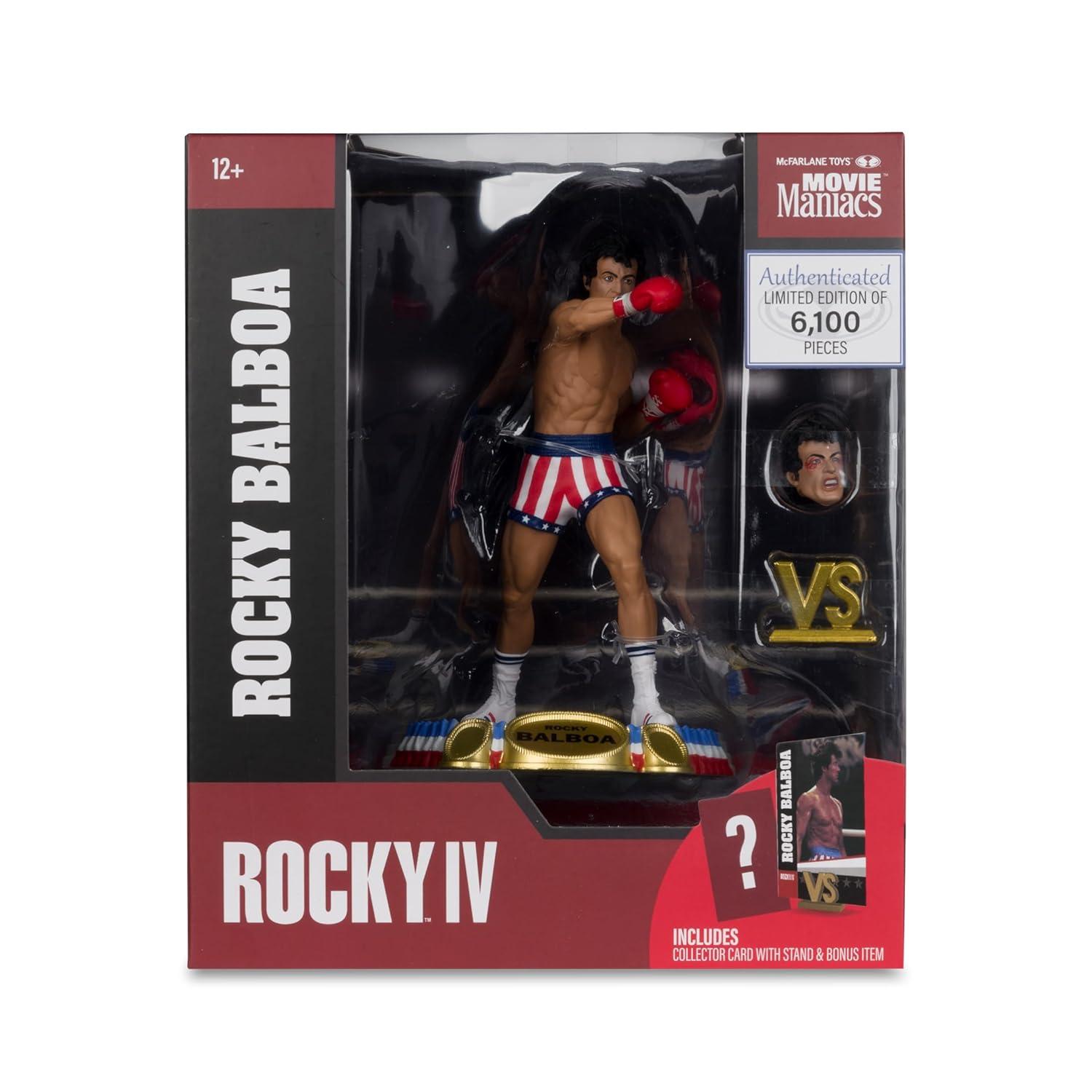 McFarlane Toys Rocky IV Movie Boxer Rocky Balboa on Stable Base 6-Inch Detailed Action Figure
